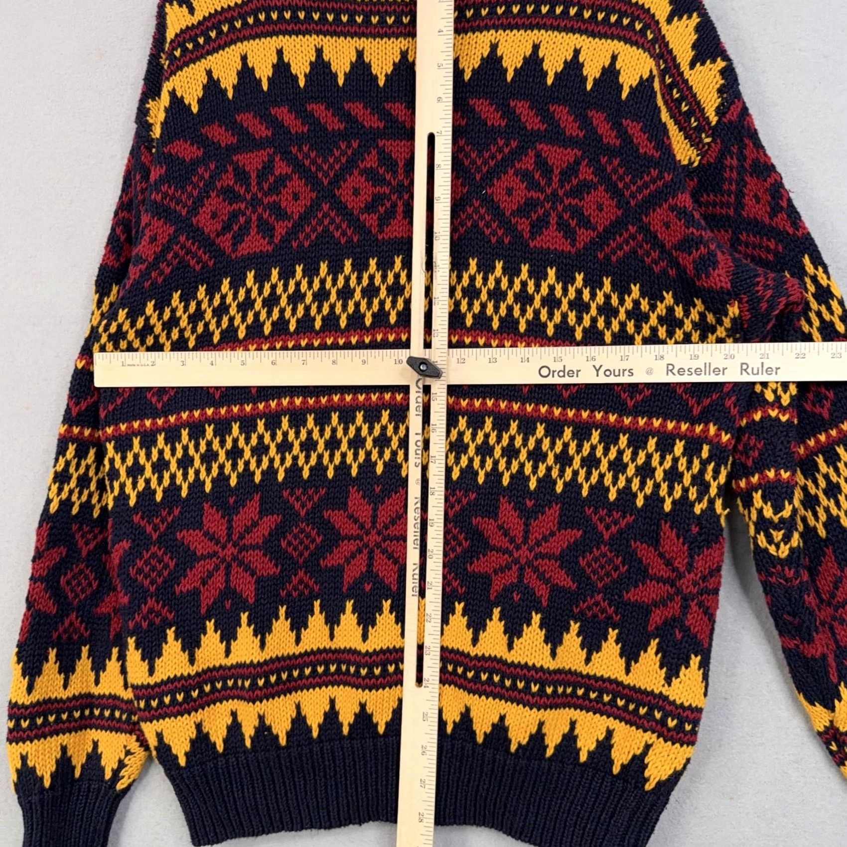 Vintage VINTAGE Woods & Gray Cardigan Sweater Mens M Navy Fair Isle Holiday 90s Mens Size US M / EU 48-50 / 2 - 6 Thumbnail