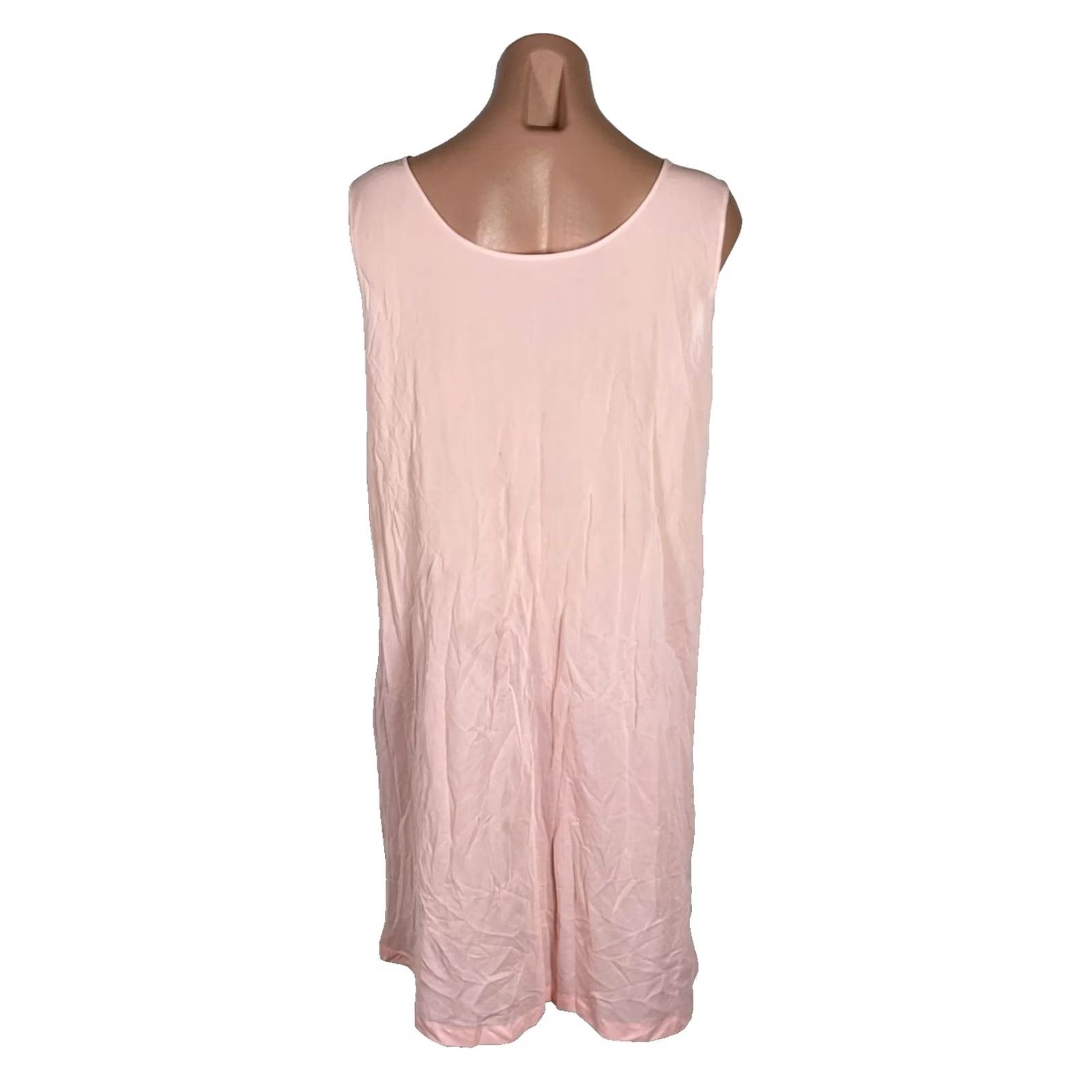 Vintage VINTAGE LORRAINE M Pink Vtg 70s ROBE NIGHTGOWN PEIGNOIR SET Embroidered Lace Size ONE SIZE - 5 Thumbnail