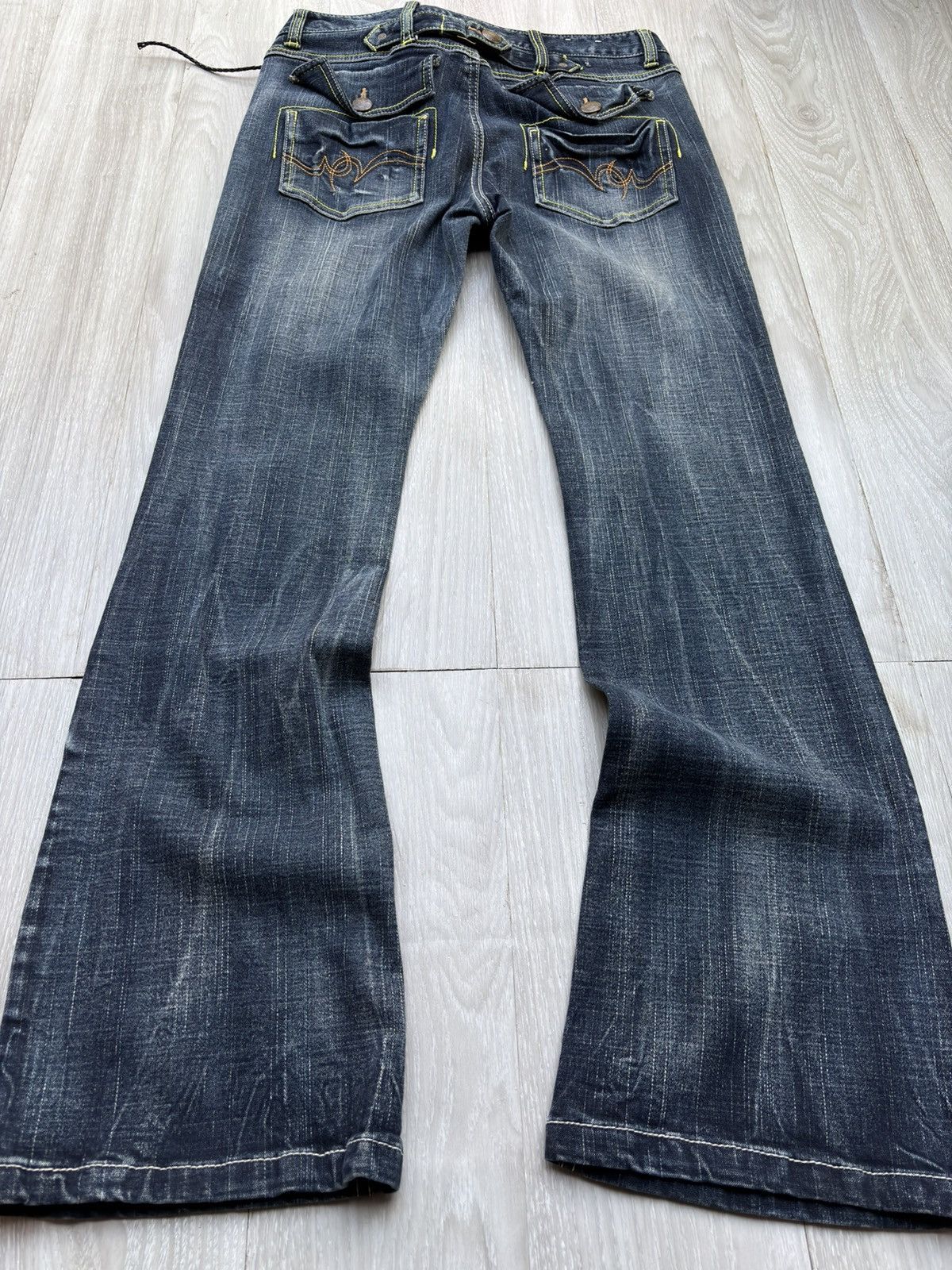 Japanese Brand BCBS lace up flare jeans Size US 31 - 4 Thumbnail