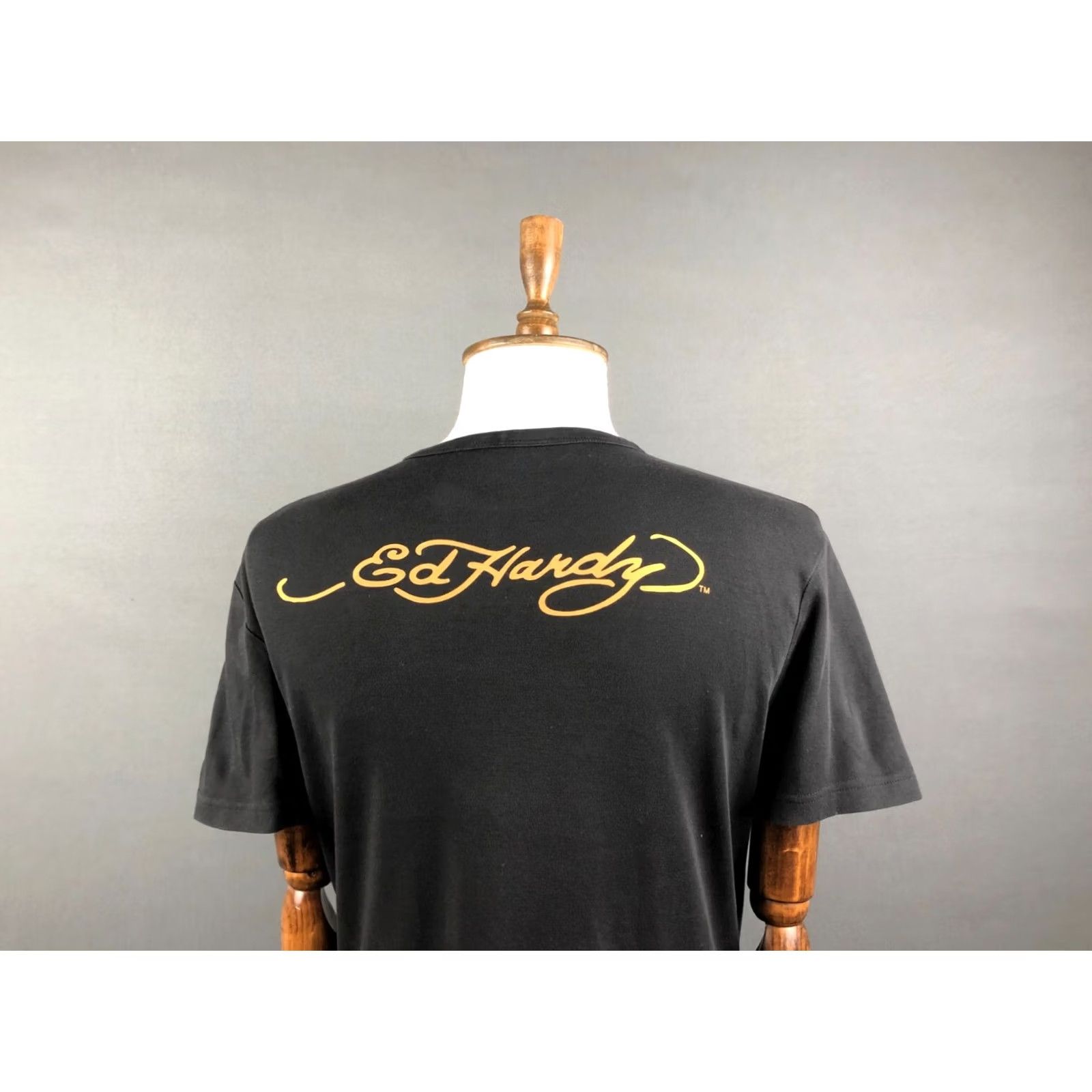 Ed Hardy Ed Hardy T-Shirt Men XXL Black Printed Cotton Crew Neck Short Sleeve Logo Rhinestone Vintage: No Size US XXL / EU 58 / 5 - 5 Thumbnail