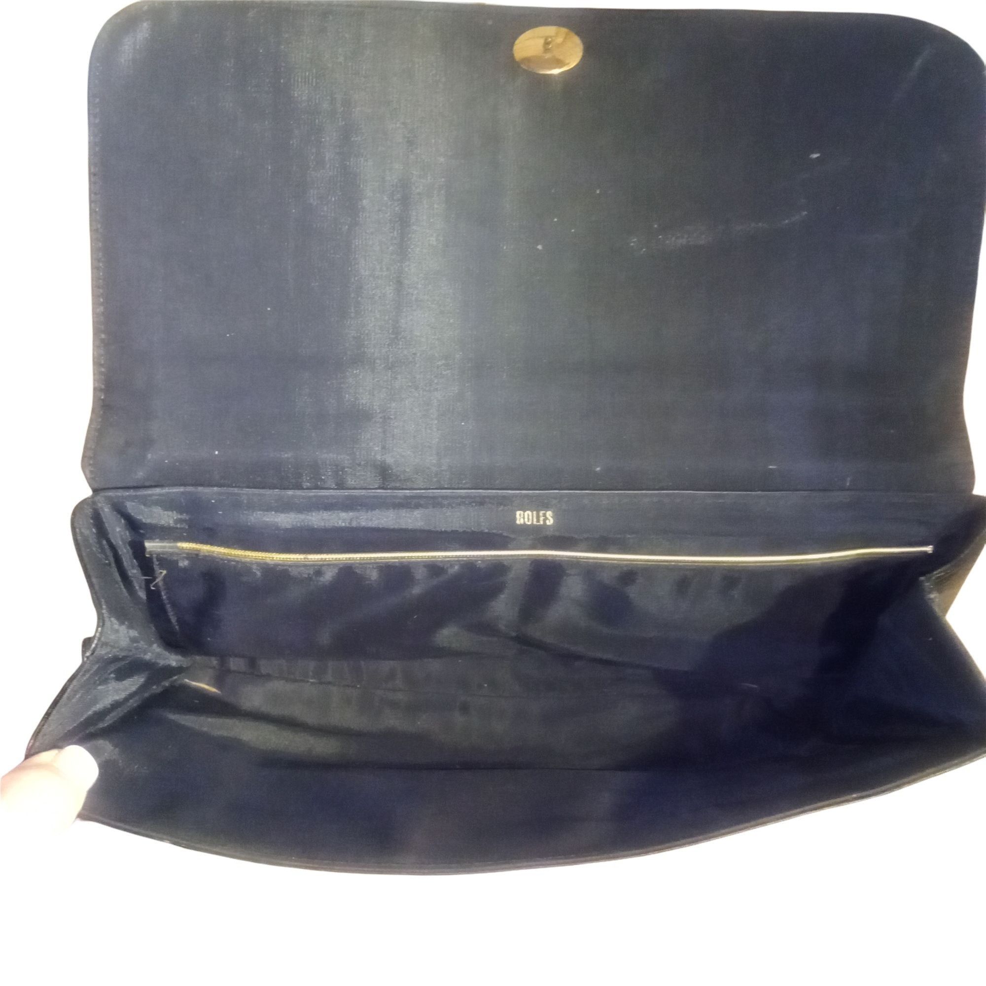 Vintage VTG Rolfs Black Clutch Size ONE SIZE - 4 Thumbnail
