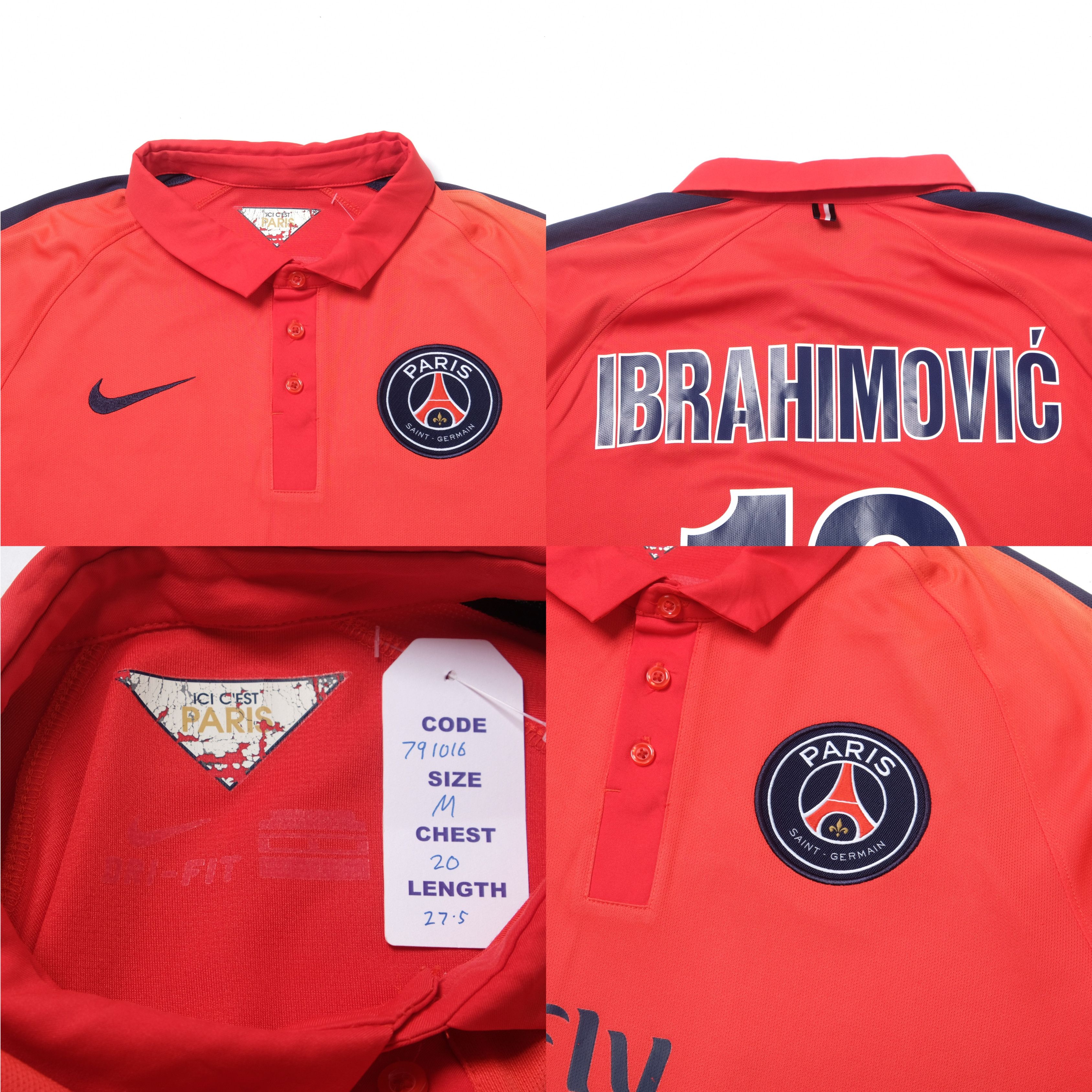Nike 2014/15 PSG Third Shirt Nike Ibrahimovic (M) Size US M / EU 48-50 / 2 - 5 Thumbnail