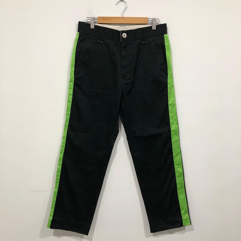 image of Grail Upper Hights Green Stripe Pants in Navy, Men's (Size 30)