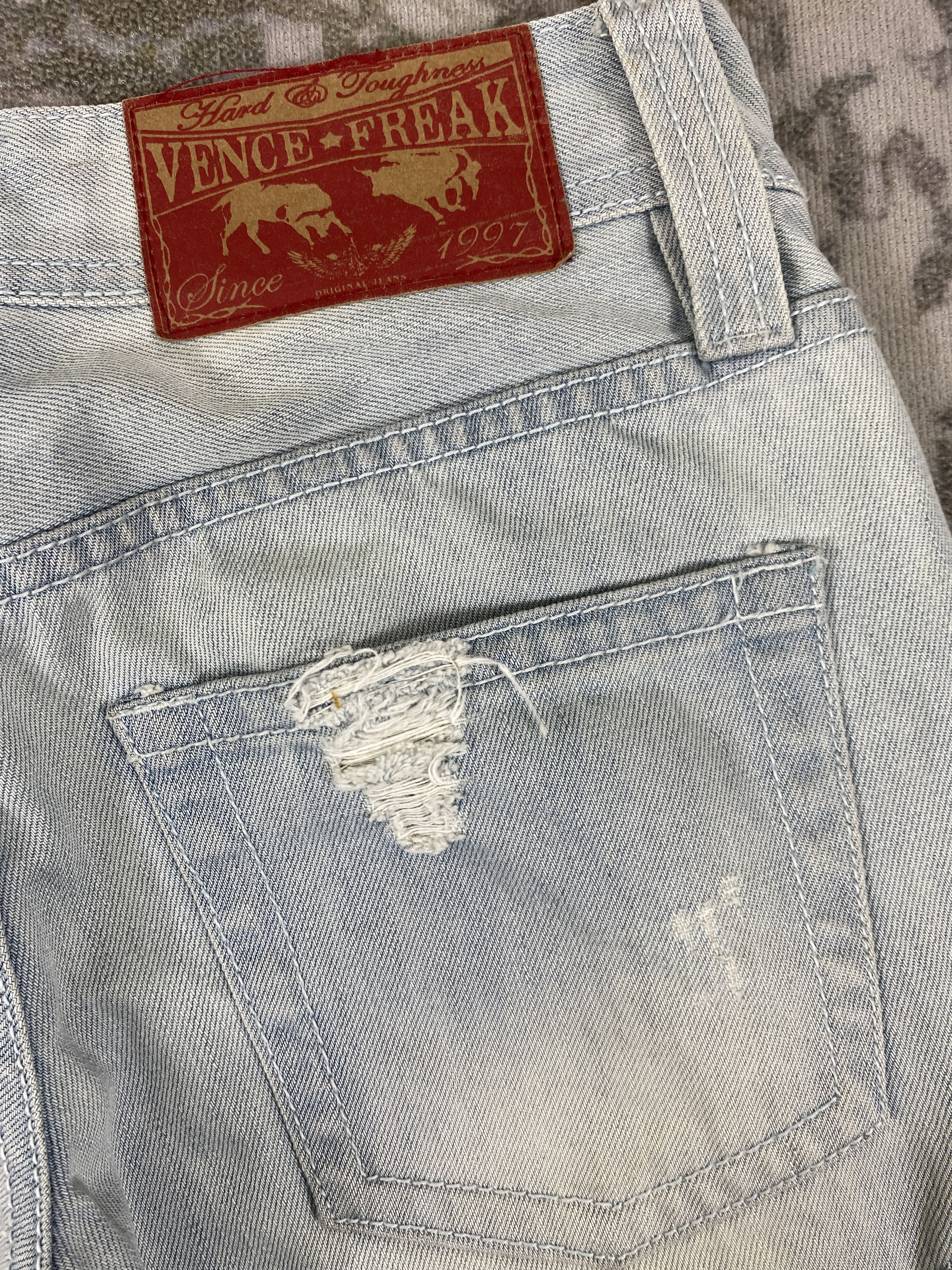 Hysteric Glamour Distressed Light Blue Vence Freak Jeans 29x30.5 Denim JN3510 Size US 29 - 13 Thumbnail