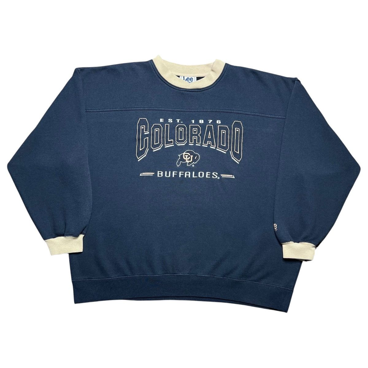 NCAA 90s NCAA Colorado Buffaloes Lee Sport Embroidered Sweatshirt Size US XL / EU 56 / 4 - 1 Thumbnail
