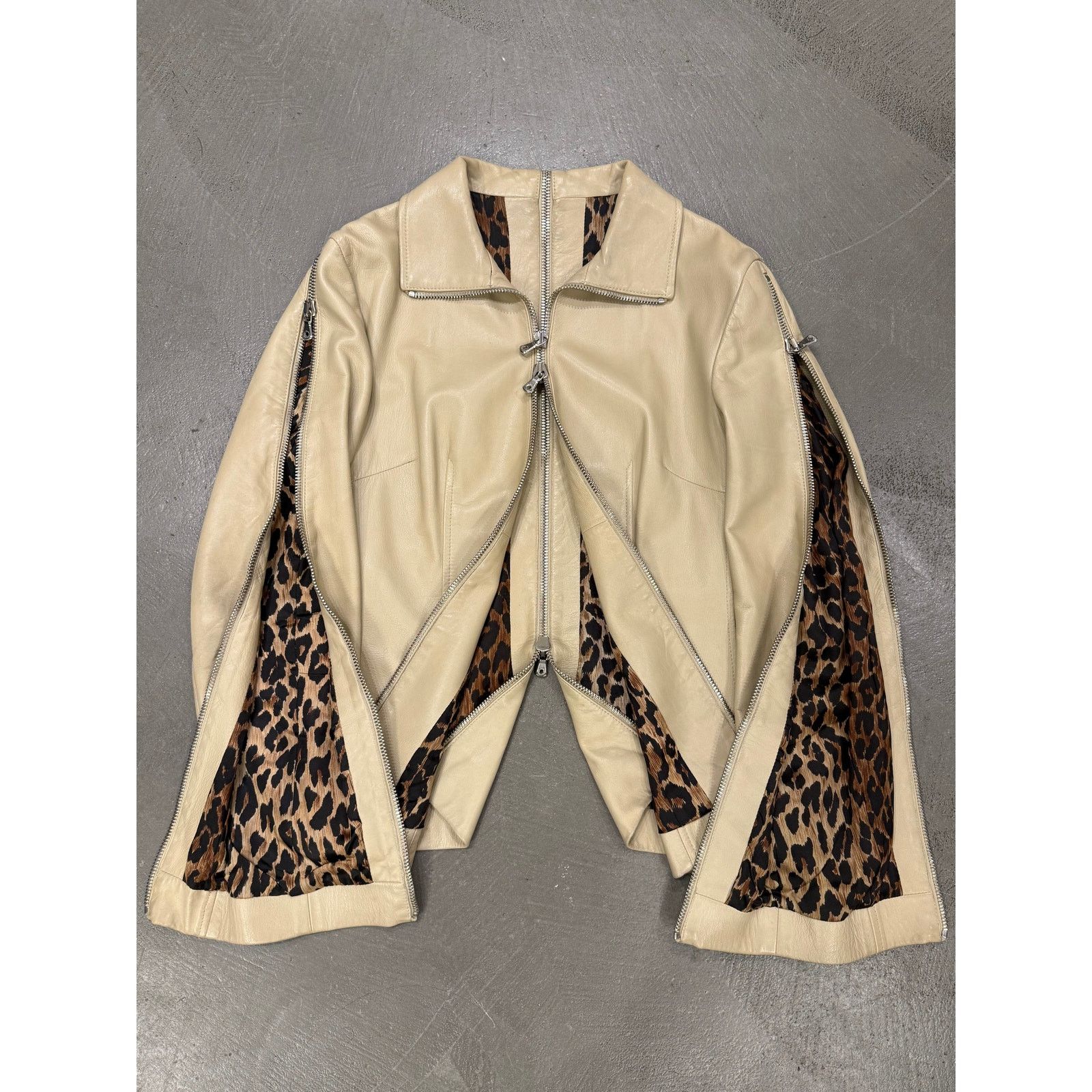 Dolce & Gabbana A/W2003 Dolce & Gabbana multi zipper leather jacket Size M / US 6-8 / IT 42-44 - 2 Thumbnail