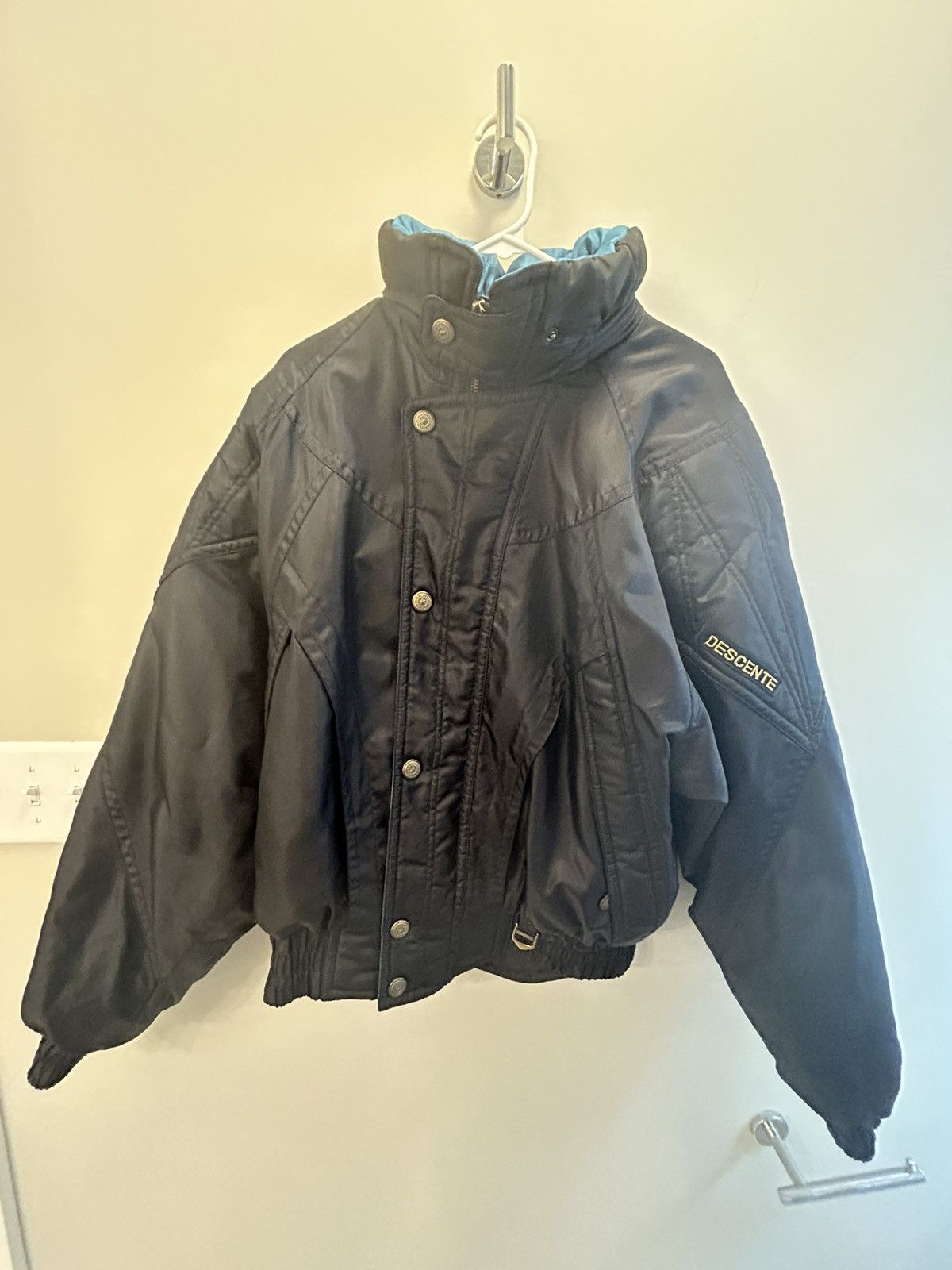 image of Multicolored Descentes Insulated Ski Jacket in Black, Men's (Size Large)