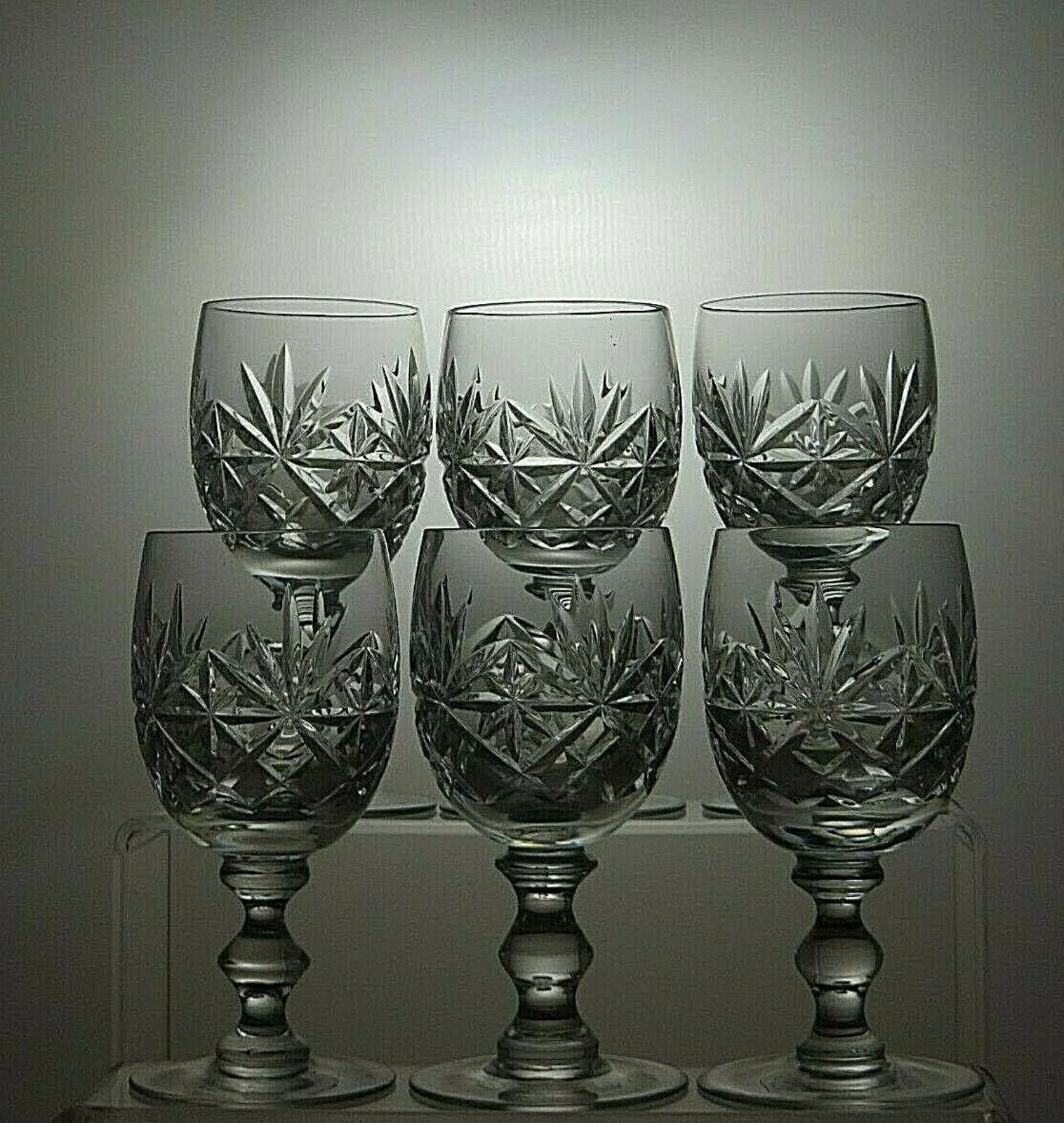 Other Royal Doulton Crystal Newbury Cut Set Of 6 Wine Glasses Size ONE SIZE - 2 Thumbnail