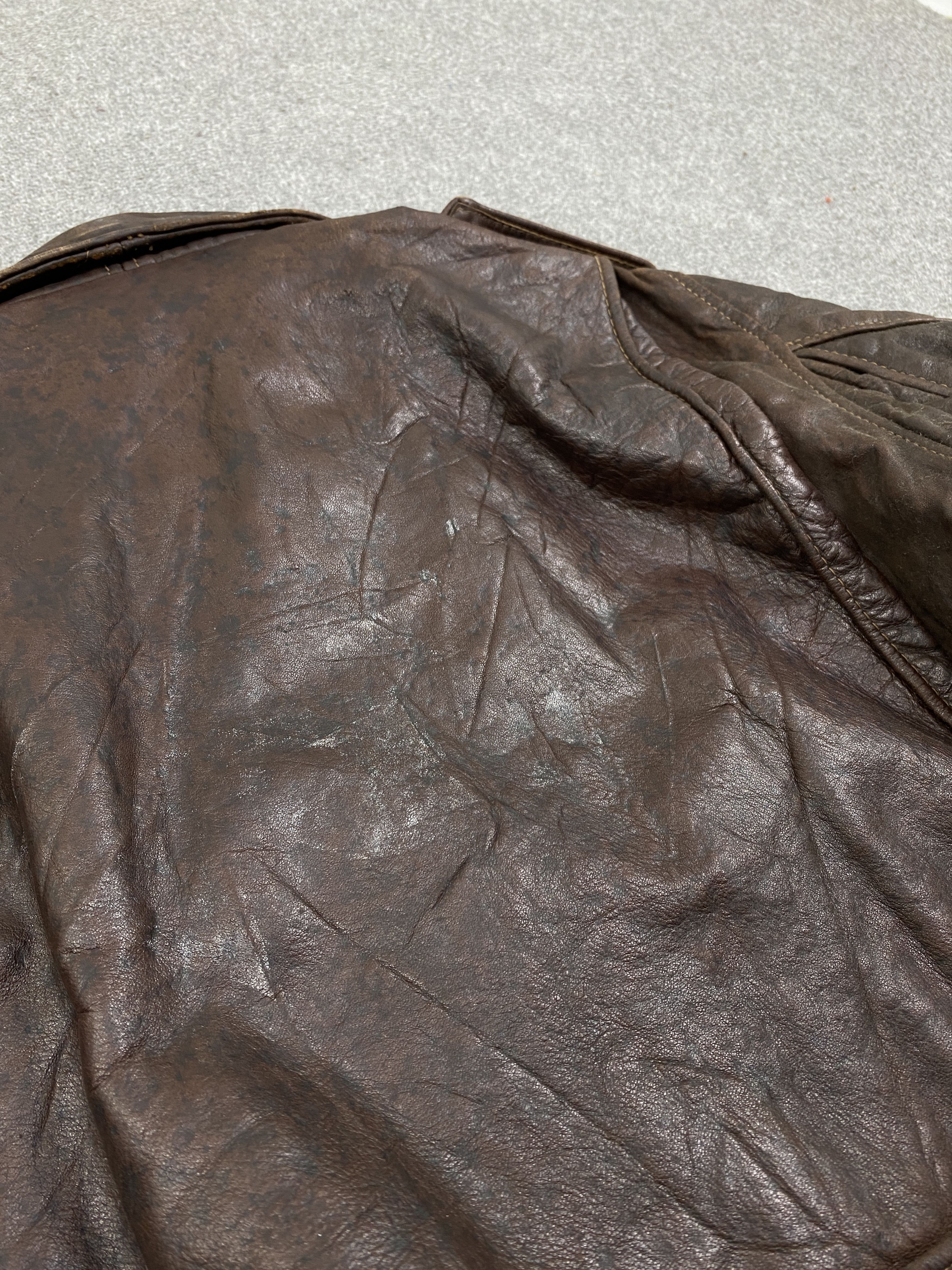 Vintage Vintage Japanese Brand Leather Zipper Jacket J1989 Size US L / EU 52-54 / 3 - 13 Thumbnail