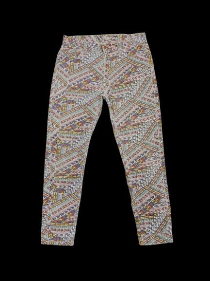 Japanese Brand Rivers Women's Pants Fullprint Design Size 31" - 1 Thumbnail