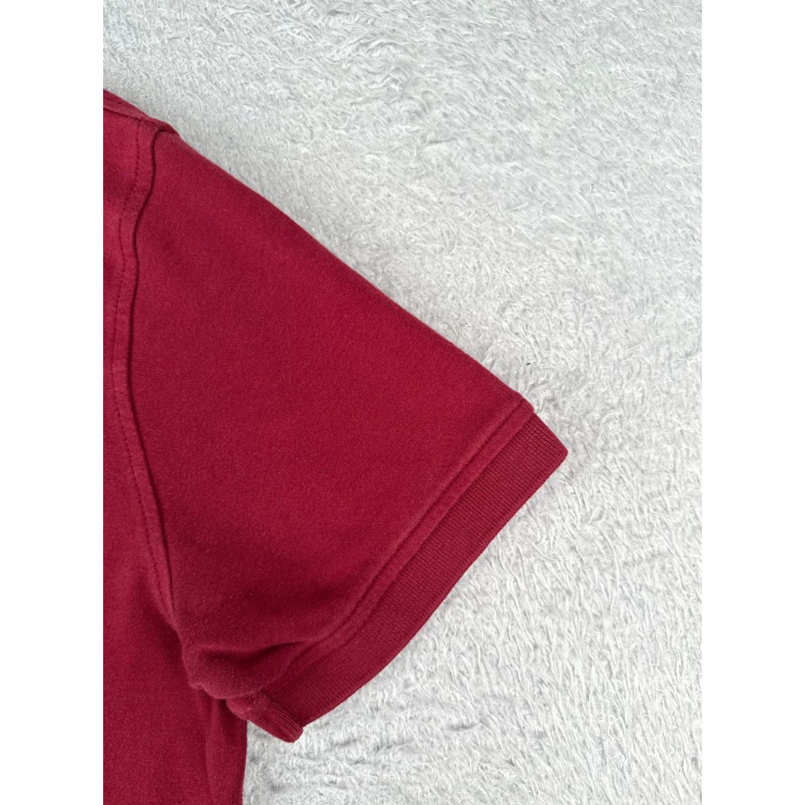 Tommy Hilfiger Tommy Hilfiger Polo Shirt Men Large Red Cotton Slim Fit Short Sleeve Activewear Size US L / EU 52-54 / 3 - 2 Thumbnail
