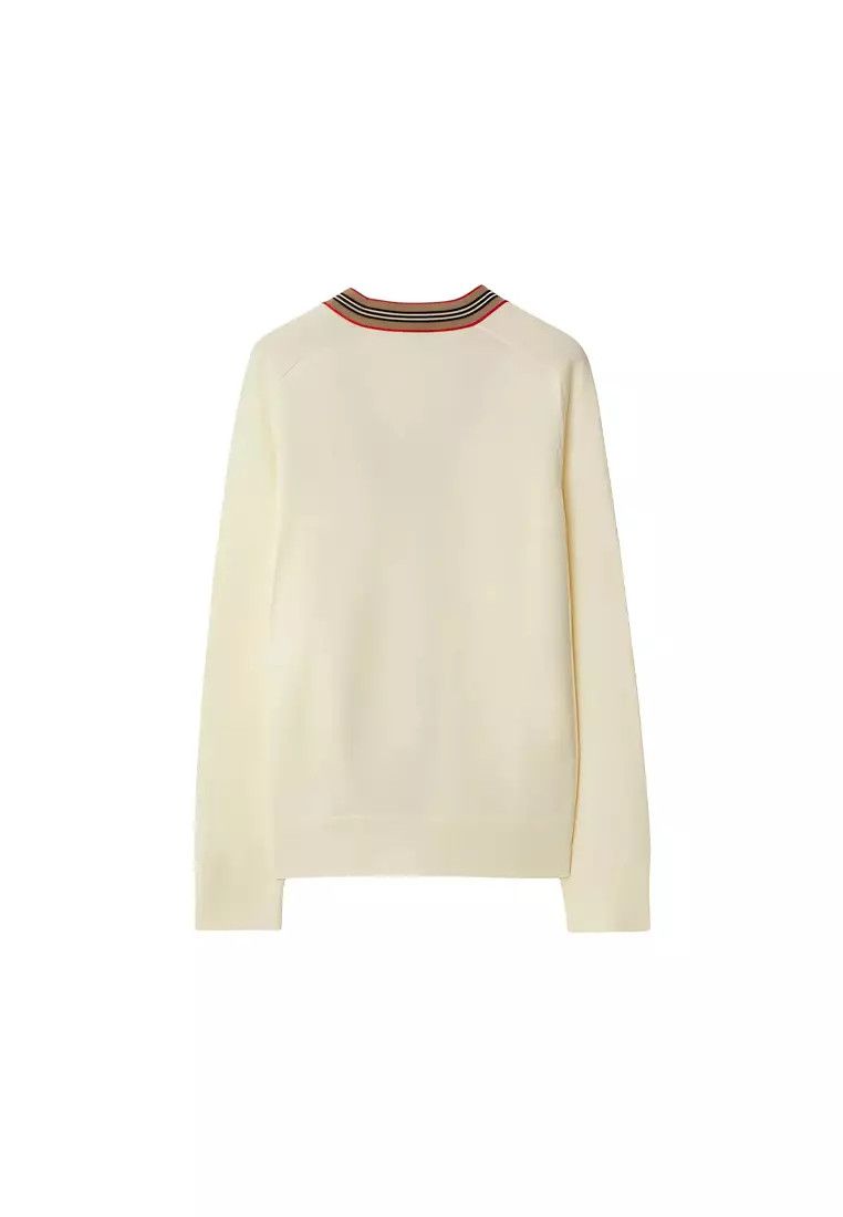 Givenchy o1w1db10426 Wool Knit Cardigan in Ivory Size XL / US 12-14 / IT 48-50 - 2 Thumbnail
