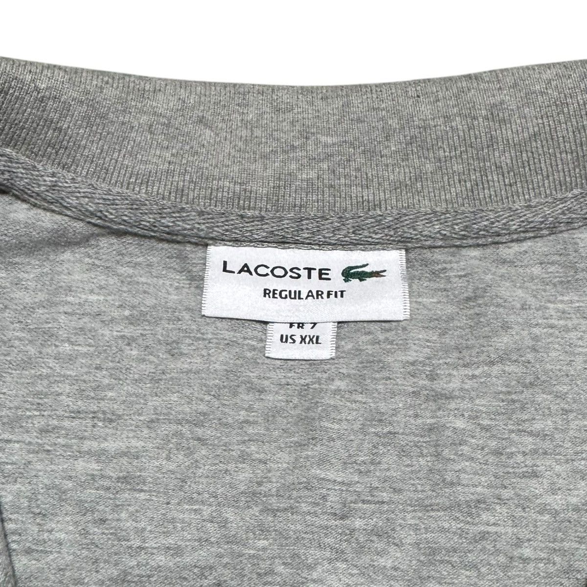 Lacoste Lacoste Regular Fit Cotton Blend Gray Polo Shirt Adult XL Size US XL / EU 56 / 4 - 4 Thumbnail