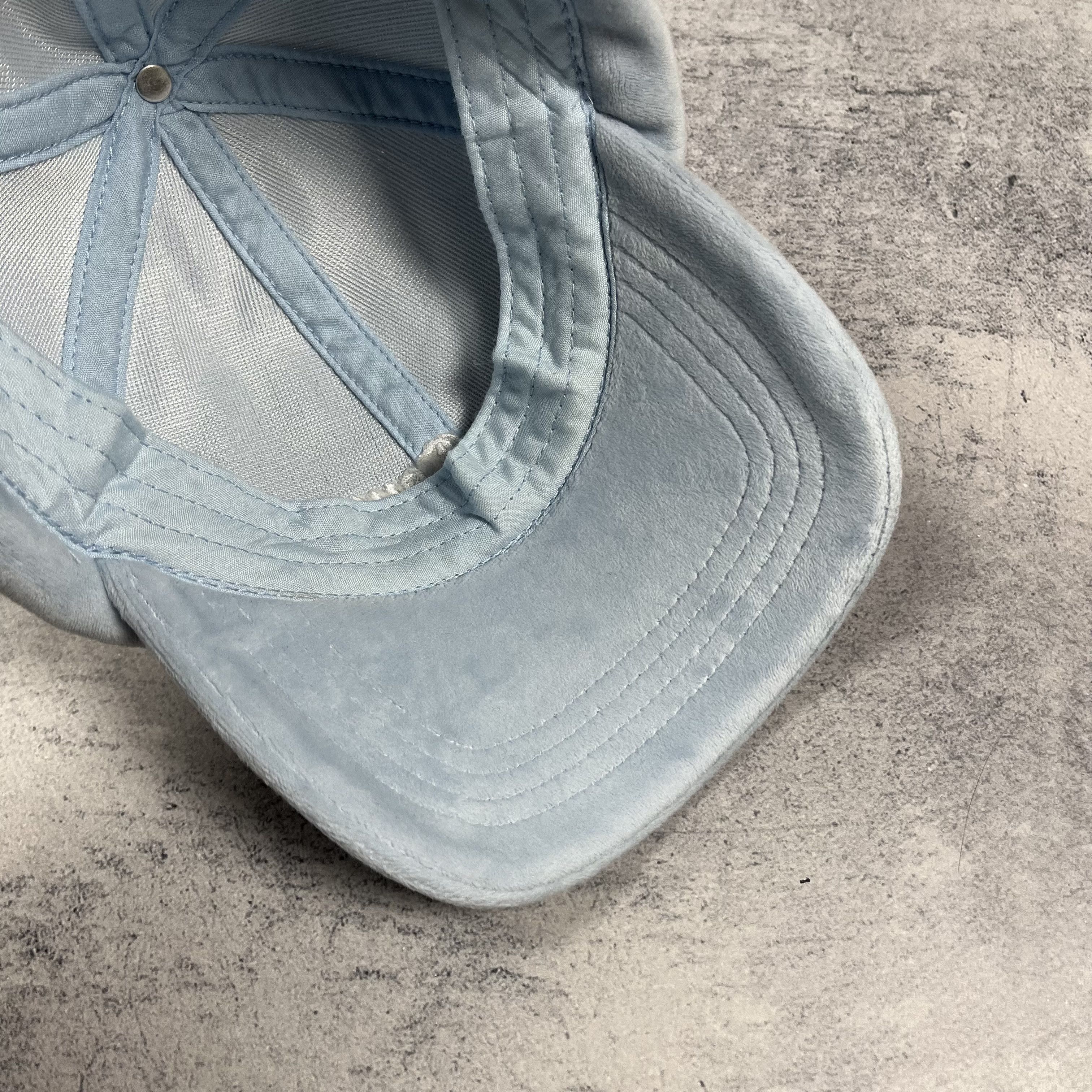 Juicy Couture Juicy Couture Baby Blue Y2K Velour Baseball Cap Size ONE SIZE - 9 Thumbnail
