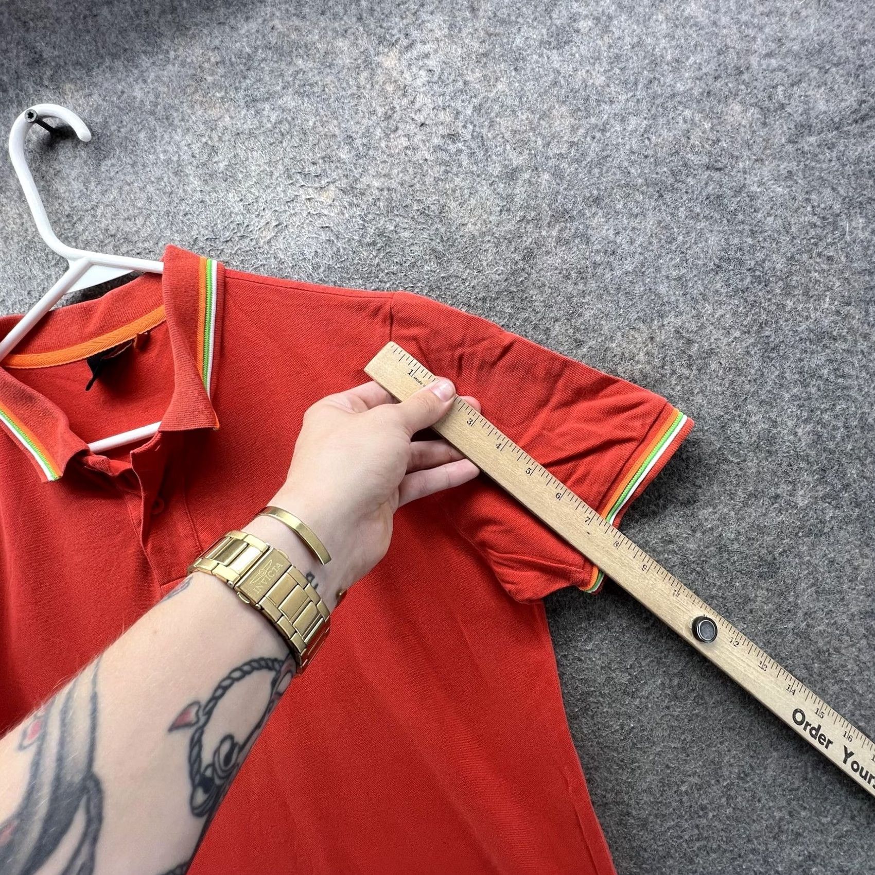 Sundek Sundek Polo Shirt Mens Small Orange Solid Tipped Collar Short Sleeve Casual Shirt Mens Small Orange Solid with Tipped Collar Size US S / EU 44-46 / 1 - 4 Thumbnail