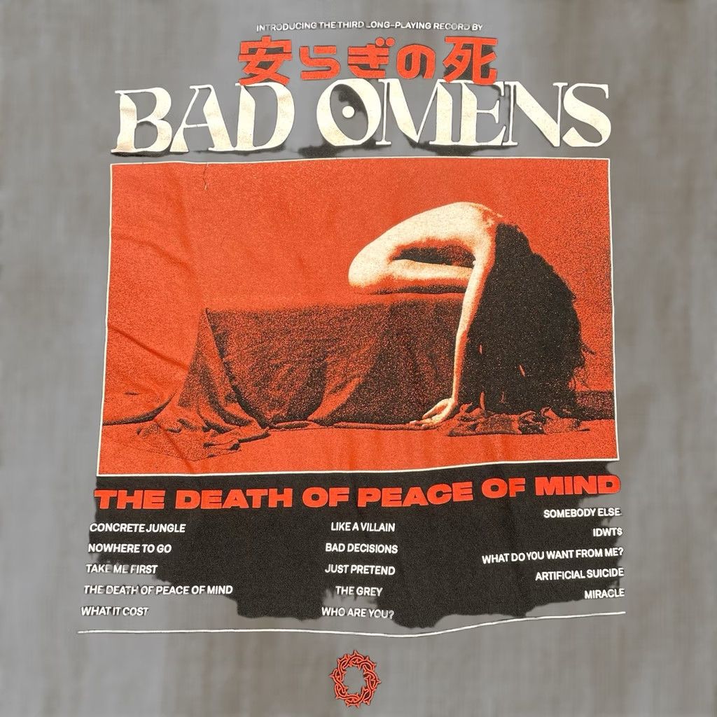 Vintage Bad Omens Shirt Men L Black The Death Of Peace And Mind Album Cover Art Metal Band Graphic Print Mens Size US L / EU 52-54 / 3 - 1 Thumbnail