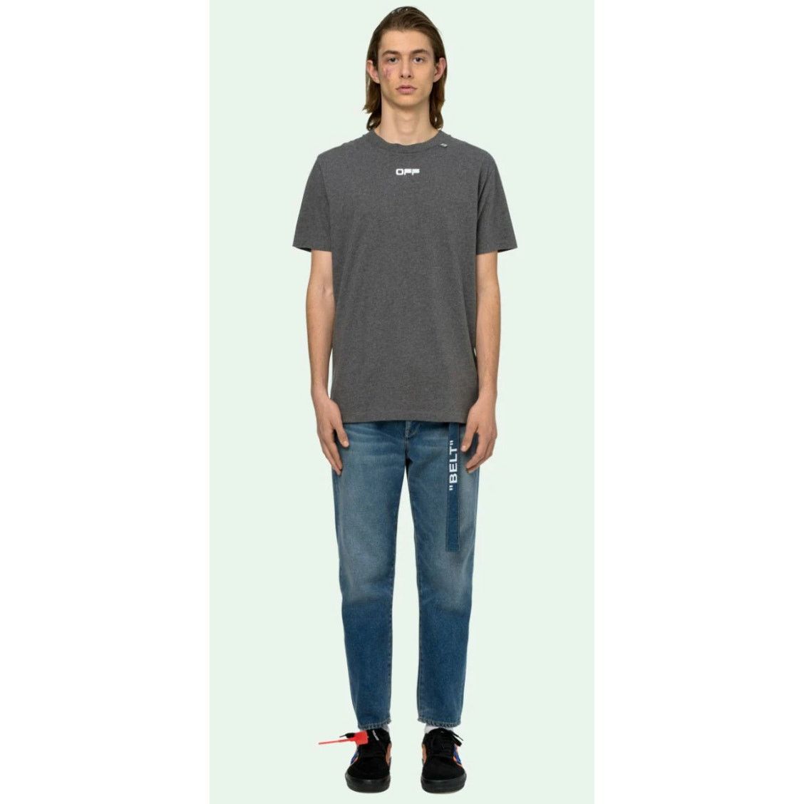 Off-White OFF-WHITE - Grey Wavy Line S/S T-Shirt / XXS Size US XXS / EU 40 - 6 Thumbnail