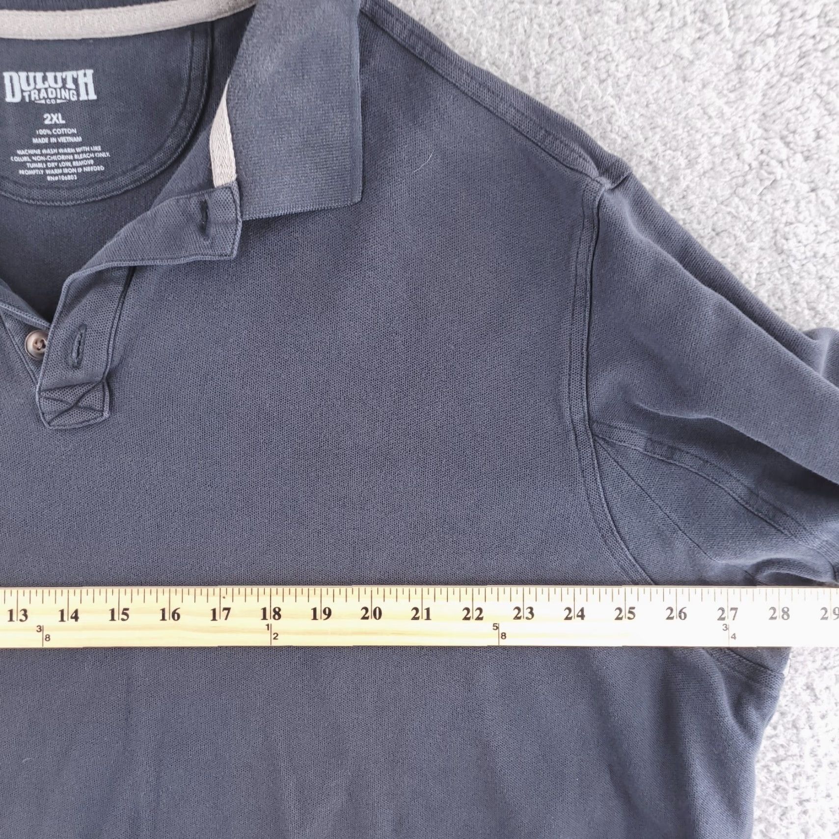 CO Duluth Polo Shirt Mens 2XL Gray Short Sleeve Knit Casual Work Vintage No Size US XXL / EU 58 / 5 - 6 Thumbnail