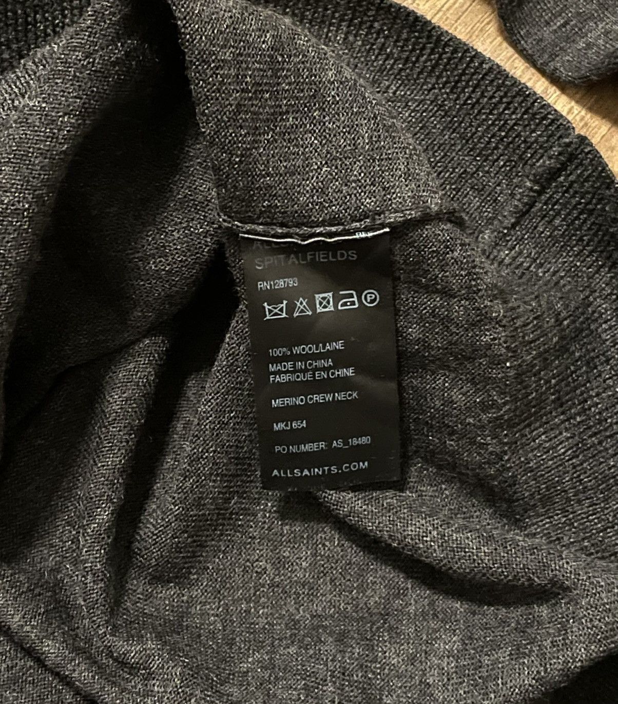 Allsaints AllSaints Merino Wool Crewneck Sweater Size US L / EU 52-54 / 3 - 6 Thumbnail