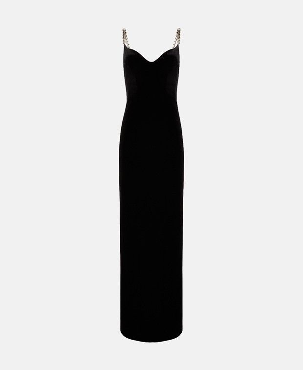Velvet evening dress