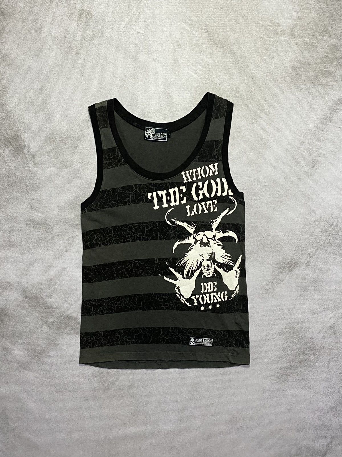 Japanese Brand Center Clease Grunge Tank Top Size US L / EU 52-54 / 3 - 1 Thumbnail