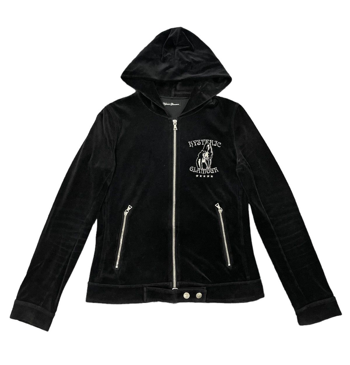 Hysteric Glamour 📌Binding Offer📌 HYSTERIC GLAMOUR VELVET HOODIE JACKET Size XS / US 0-2 / IT 36-38 - 2 Thumbnail