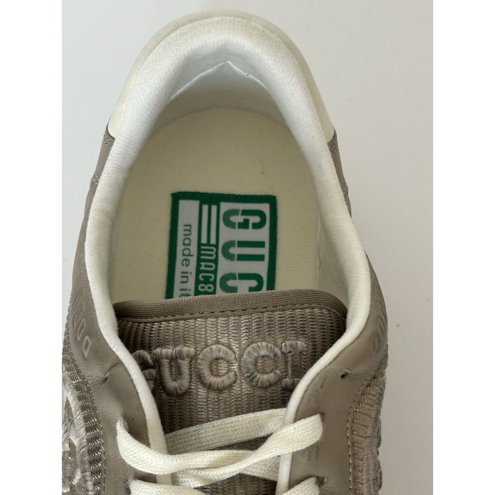 Gucci Gucci Dali Soft Gray/White Leather Sneakers 12.5 US 778301 Size US 12.5 / EU 45-46 - 10 Thumbnail