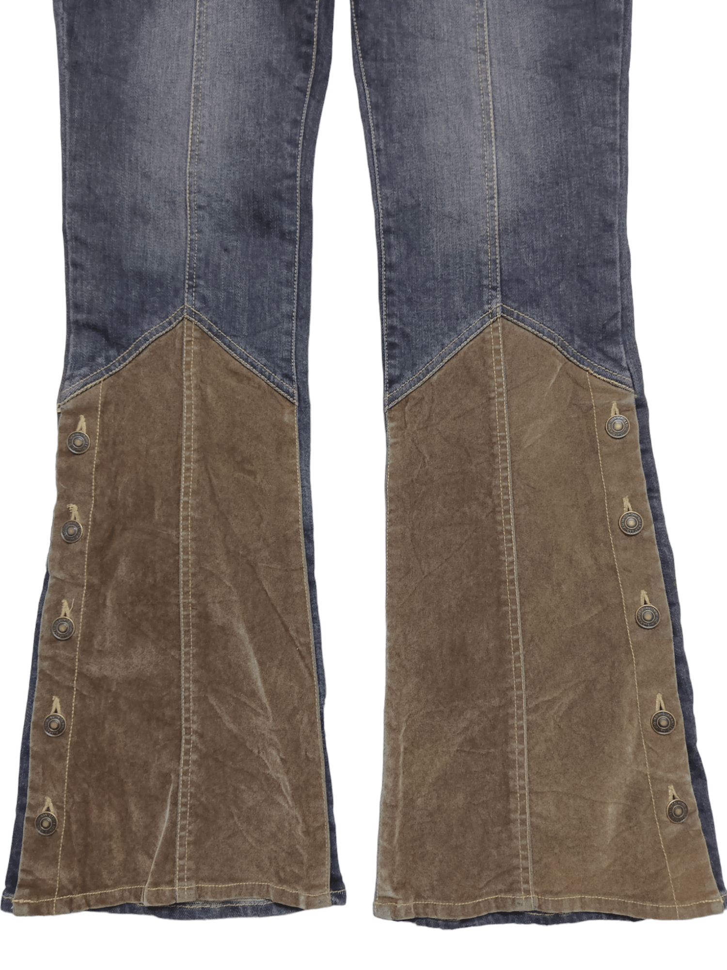If Six Was Nine Oririn Low Rise Skinny Punk Flare Jeans Size US 28 / EU 44 - 4 Thumbnail