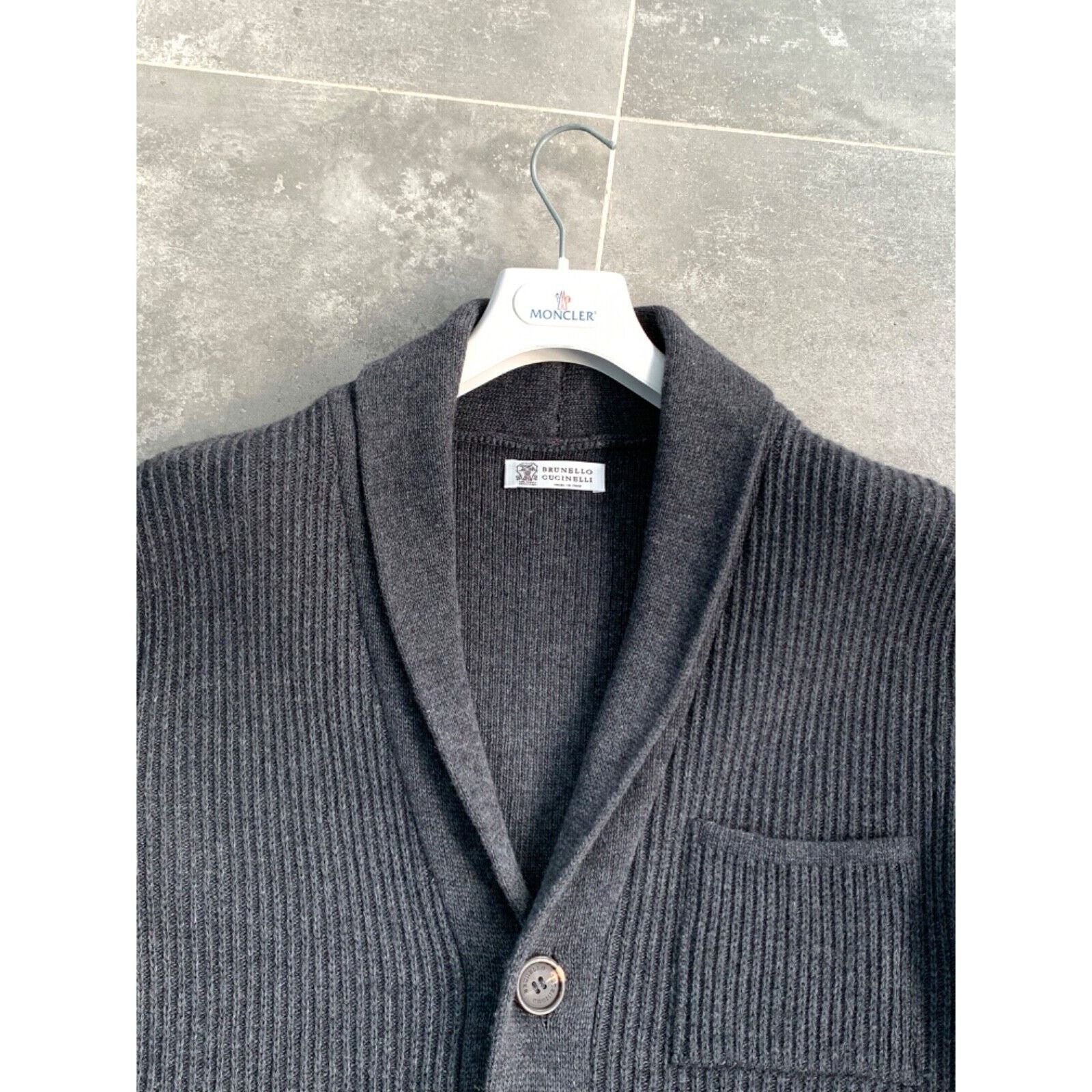 Brunello Cucinelli BRUNELLO CUCINELLI Men's Knitt Long Wool Sweater SZ L EU 50 Size US L / EU 52-54 / 3 - 3 Thumbnail
