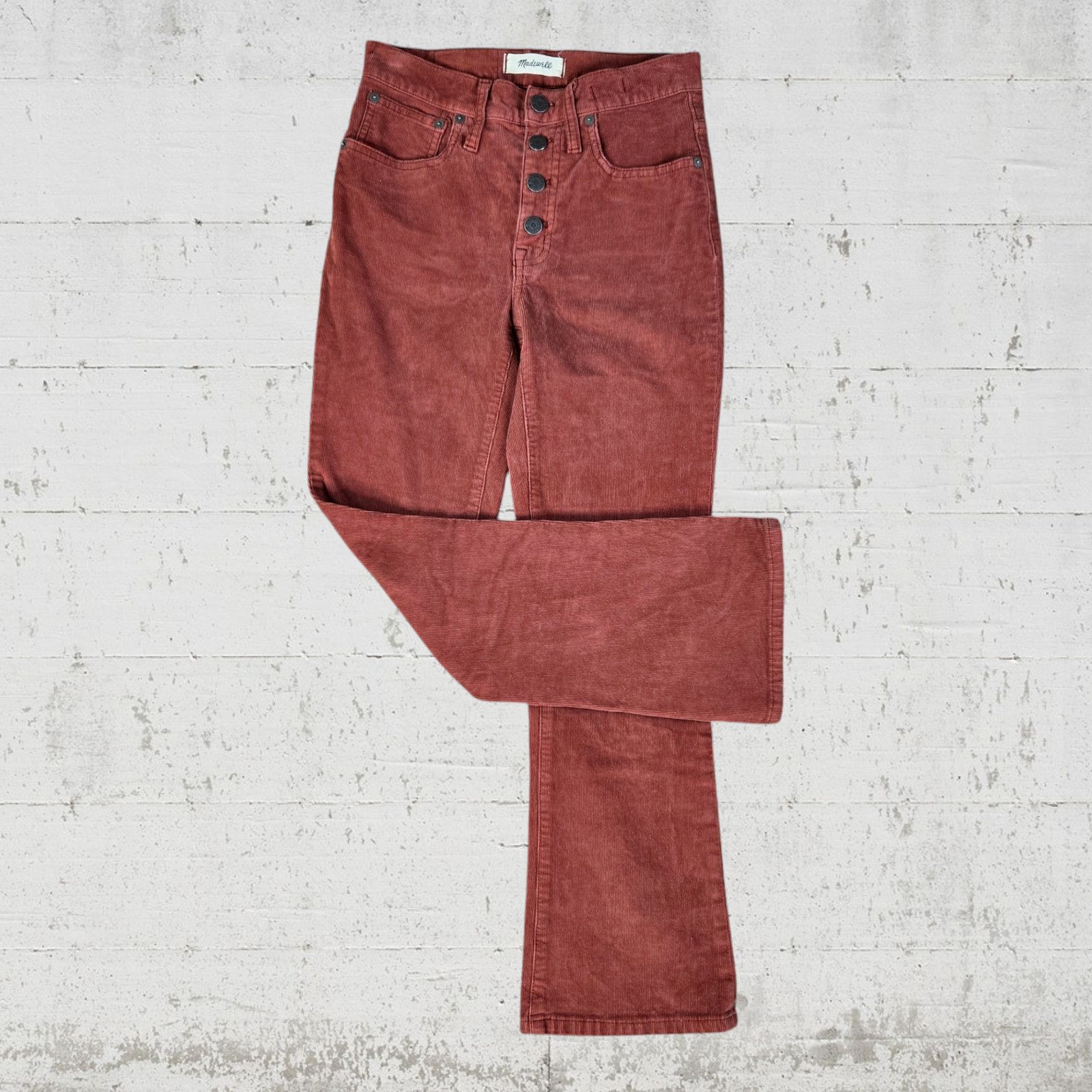 Madewell Madewell Terracotta Corduroy Cali Demi Boot Jeans Size 24 Size 24" / US 00 / IT 34 - 10 Thumbnail