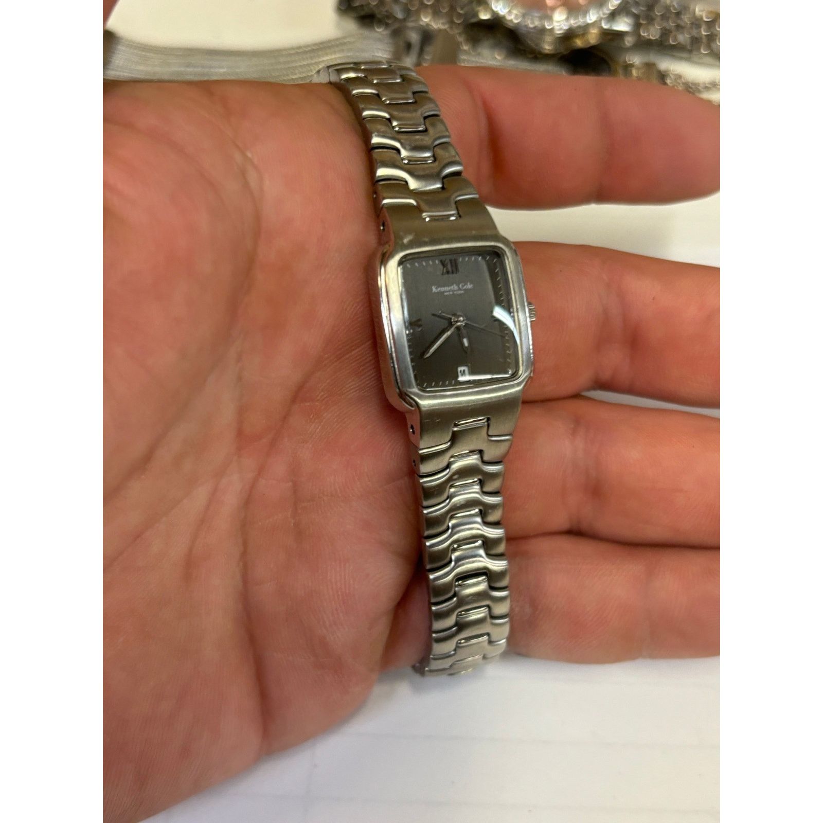 Kenneth Cole Kenneth Cole Silver Tone Womens Watch! New Battery! Size ONE SIZE - 8 Thumbnail