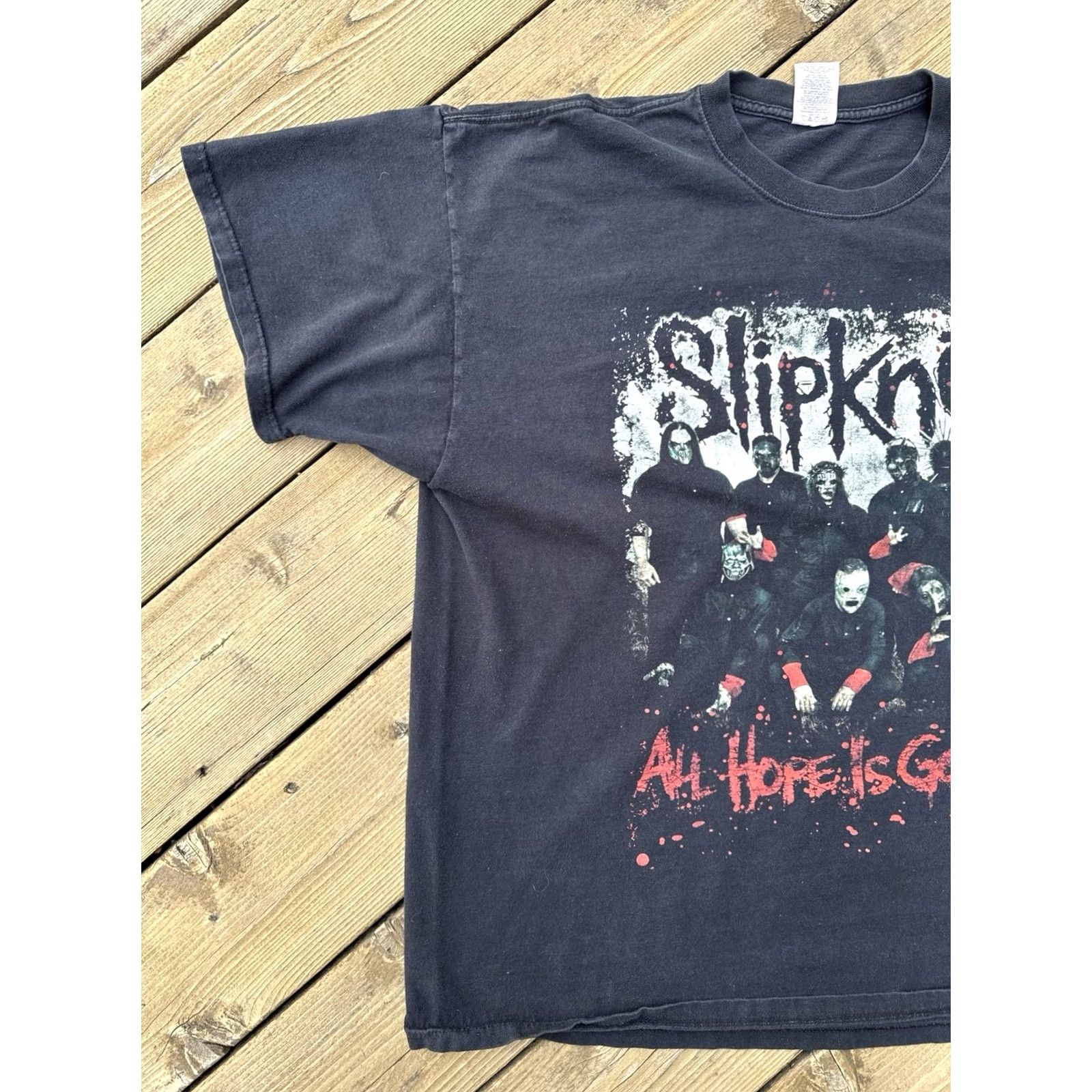 Jerzees VINTAGE Slipknot All Hope Is Gone Band Shirt 2XL Black Metal 2007 Size US XXL / EU 58 / 5 - 2 Thumbnail