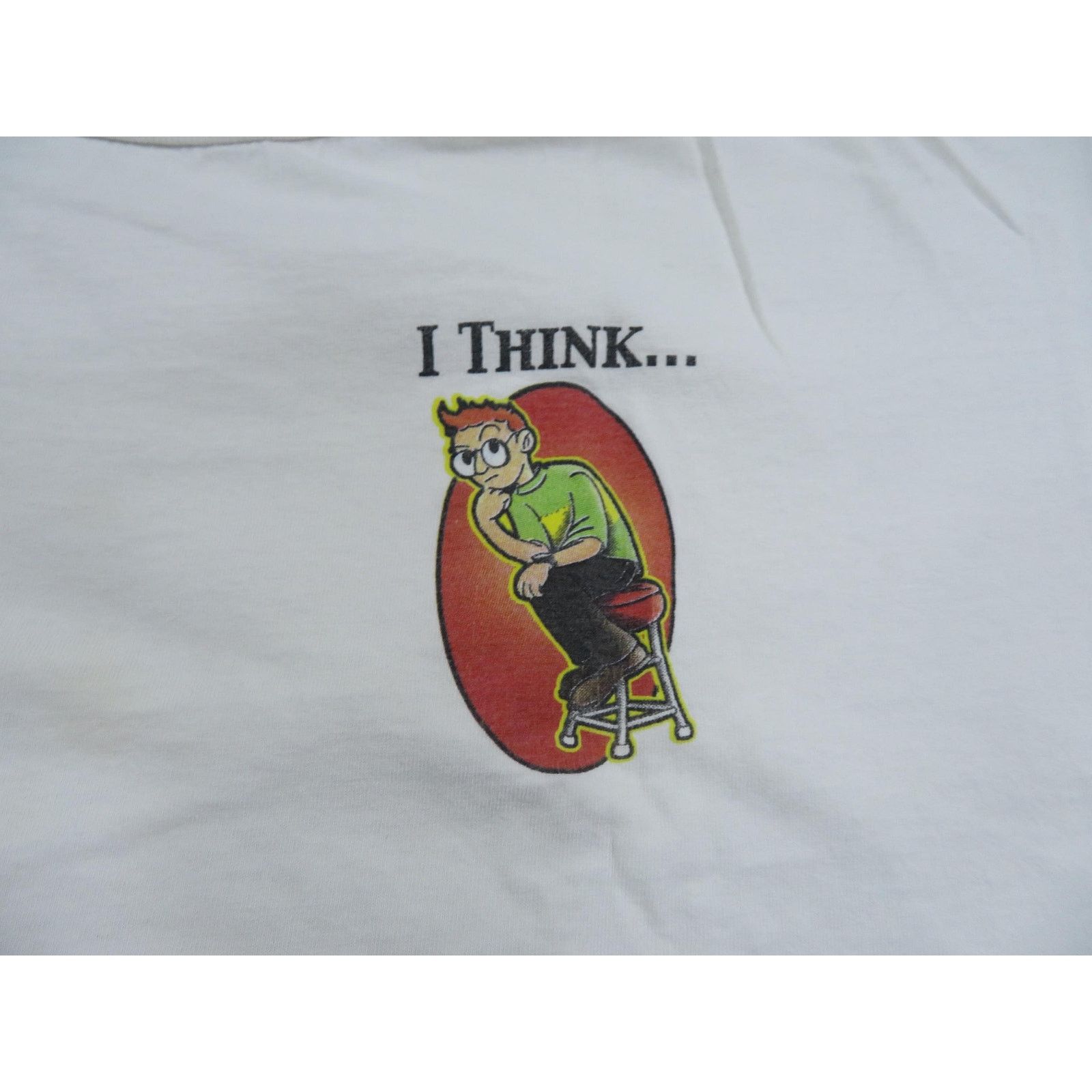 Other I Think Therefore I Cram Study Double Sided shirt XL 90s Size US XL / EU 56 / 4 - 4 Thumbnail
