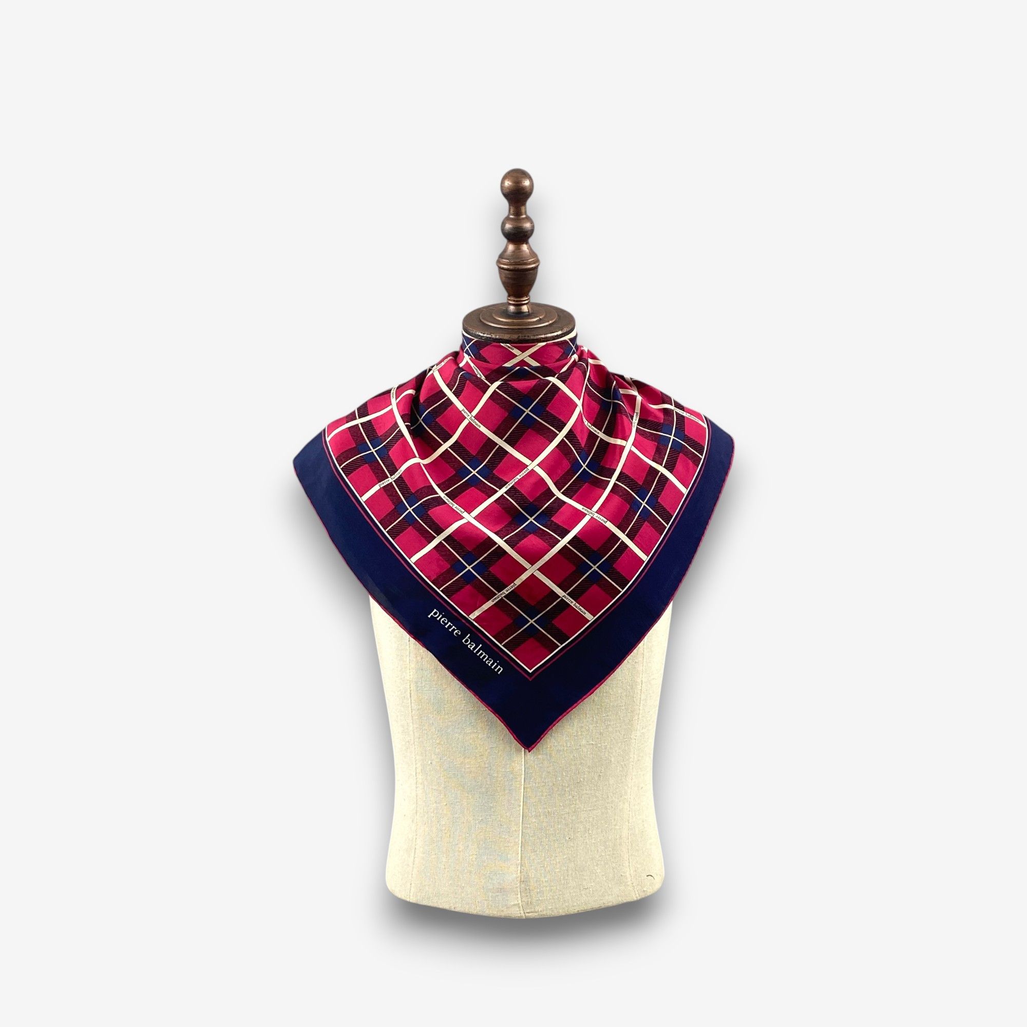 Japanese Brand Vintage Pierre Balmain SILK Scarf Twill Stole Wraps Scarves Size ONE SIZE - 2 Thumbnail