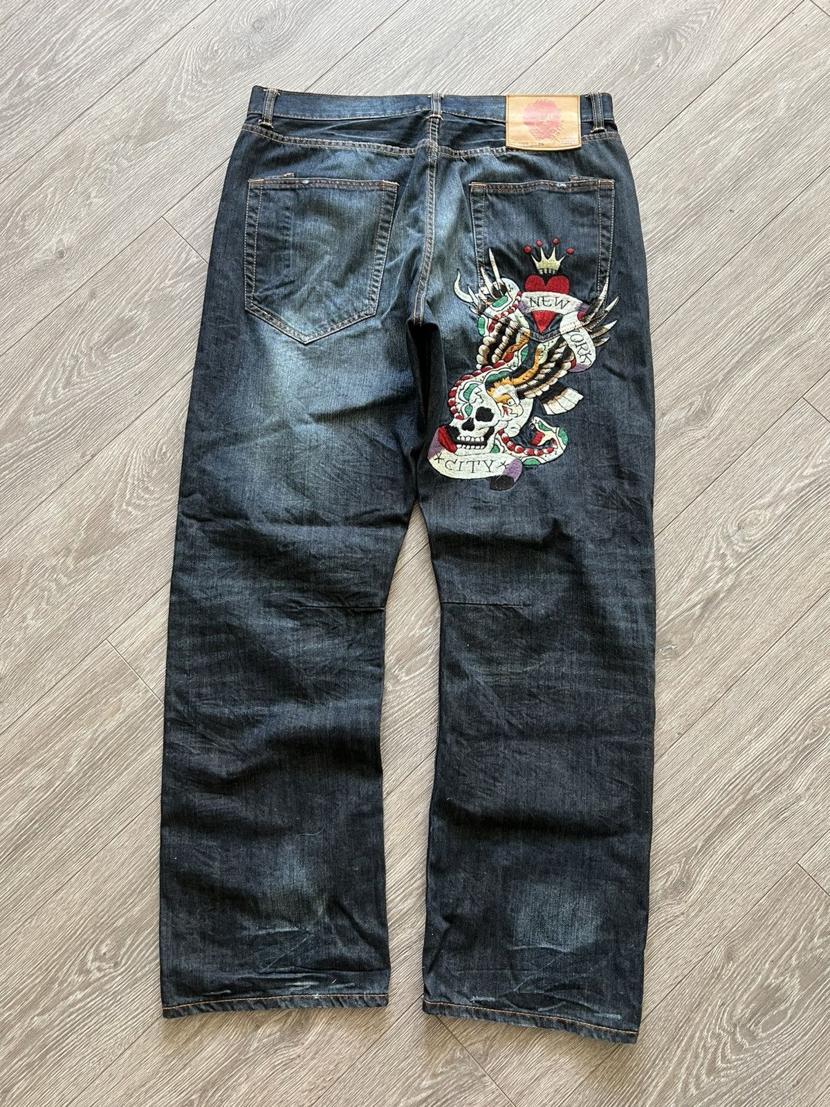 Ed Hardy Vintage Ed Hardy Jeans by Christian Audigier Pants Size US 38 / EU 54 - 1 Thumbnail