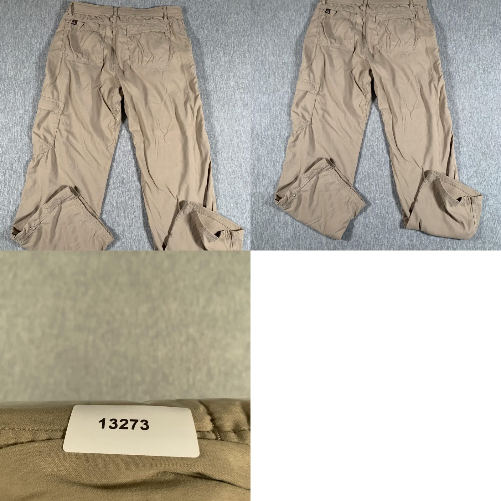 Prana Prana Stretch Zion Pants Mens M 32L Khaki Nylon Spandex Hiking Cargo Outdoor Twill Pants Size US 31 - 9 Thumbnail