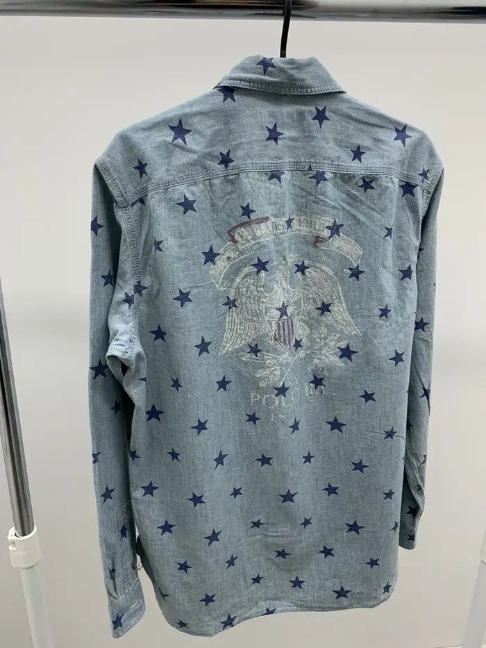 Polo Ralph Lauren Polo Ralph Lauren Stars Printed Button Up Overshirt Size US M / EU 48-50 / 2 - 2 Thumbnail