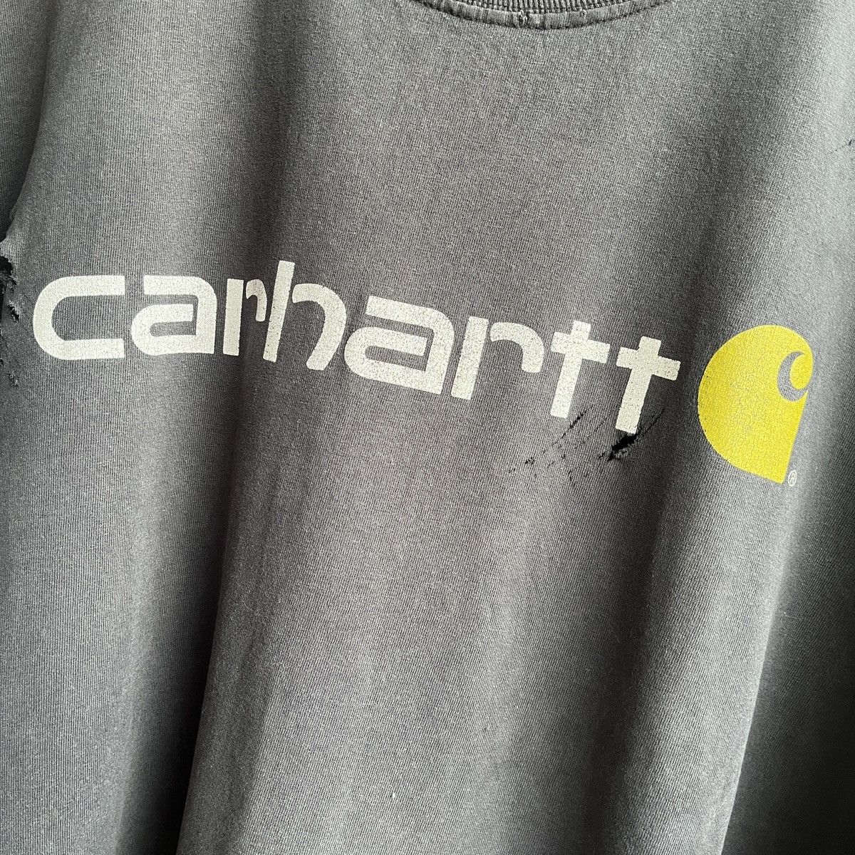 Carhartt DISTRESSED FADED CARHARTT DETROIT RIPPED TSHIRT Size US XXL / EU 58 / 5 - 10 Thumbnail