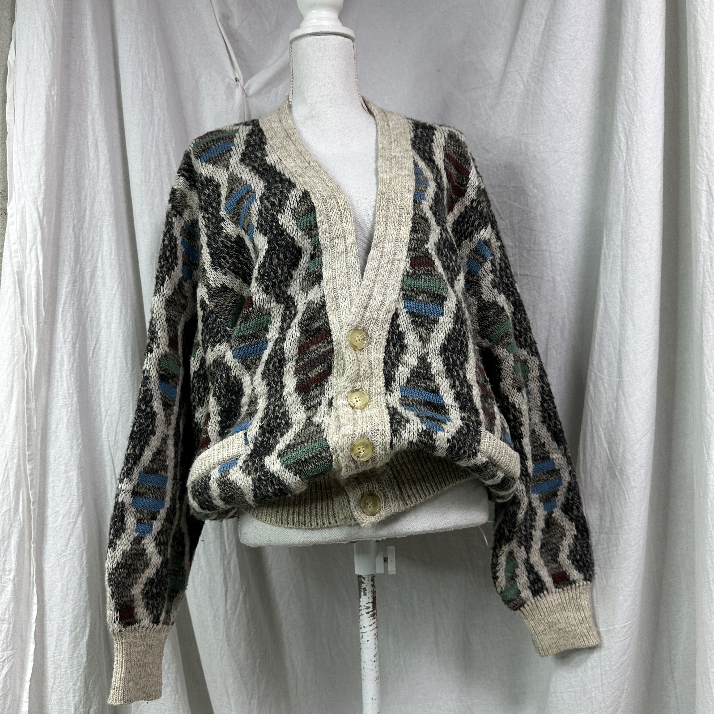 Vintage Cottage Streetwear Emilio Carducci Cardigan Y2K