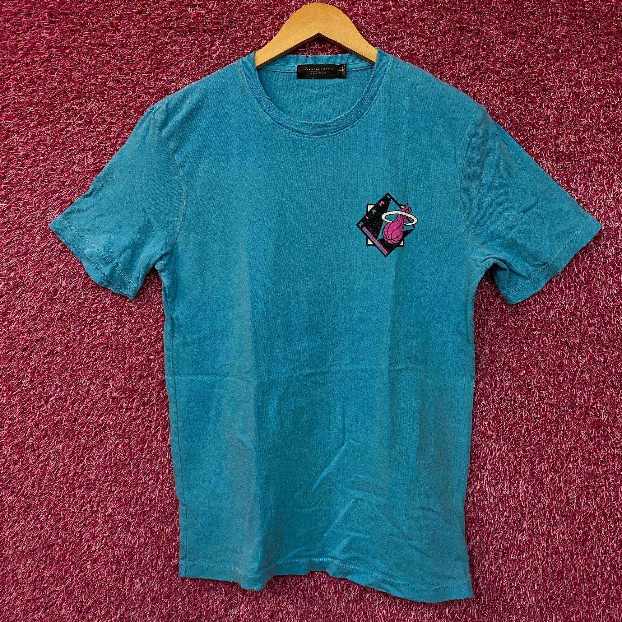 Junk Food Junk Food Clothing Miami Heat Retro-Style Graphic T-Shirt Sm Size US S / EU 44-46 / 1 - 2 Thumbnail