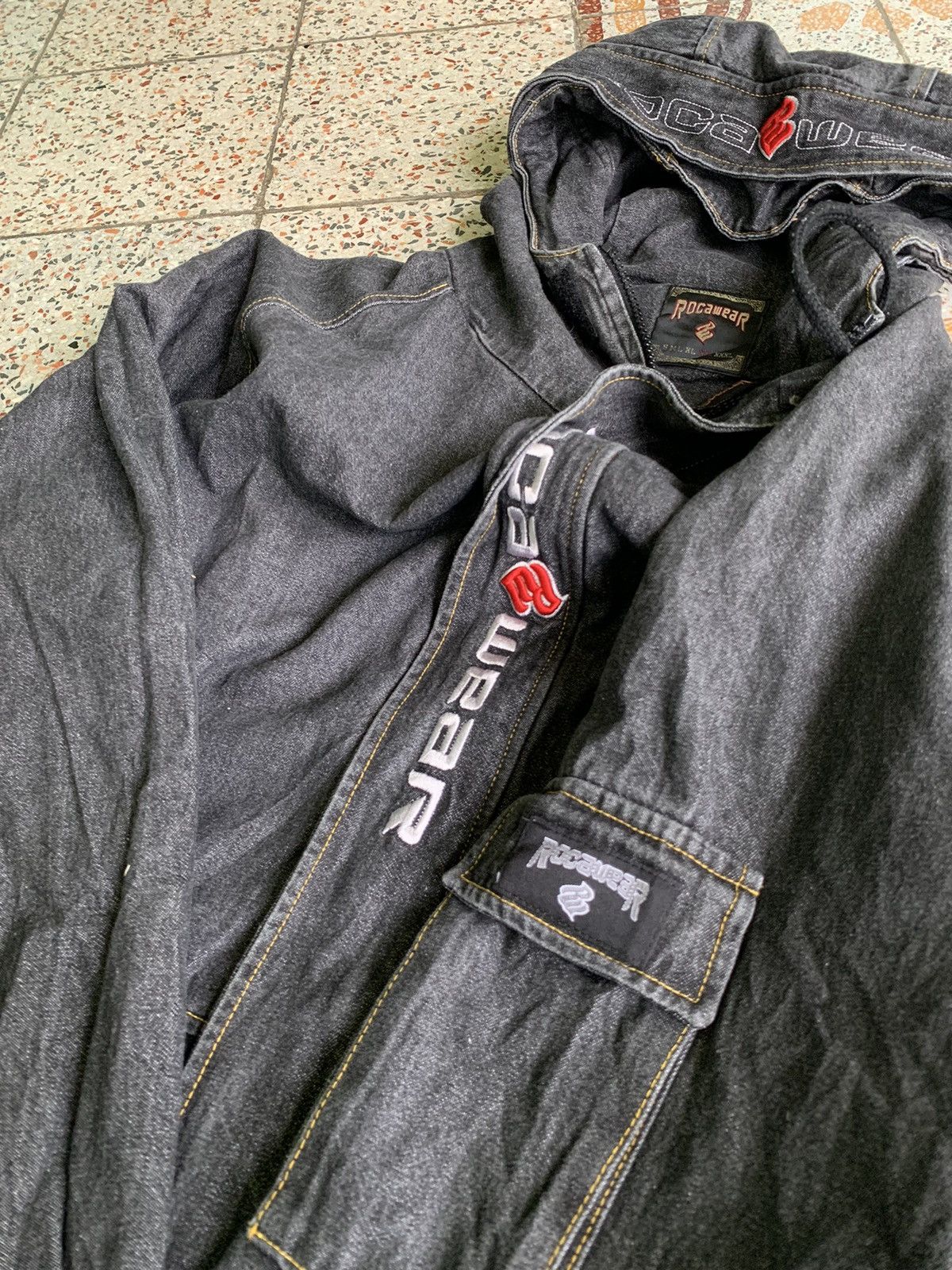 Rocawear Roca wear ecwcs denim jacket Size US XL / EU 56 / 4 - 4 Thumbnail