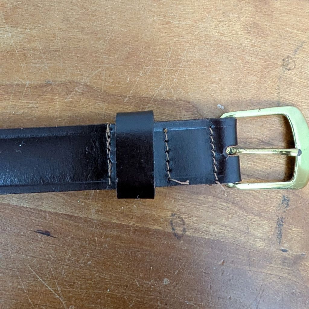Other True Vintage Fechheimer Uniform Brown Leather Belt 32 EUC Size ONE SIZE - 3 Thumbnail