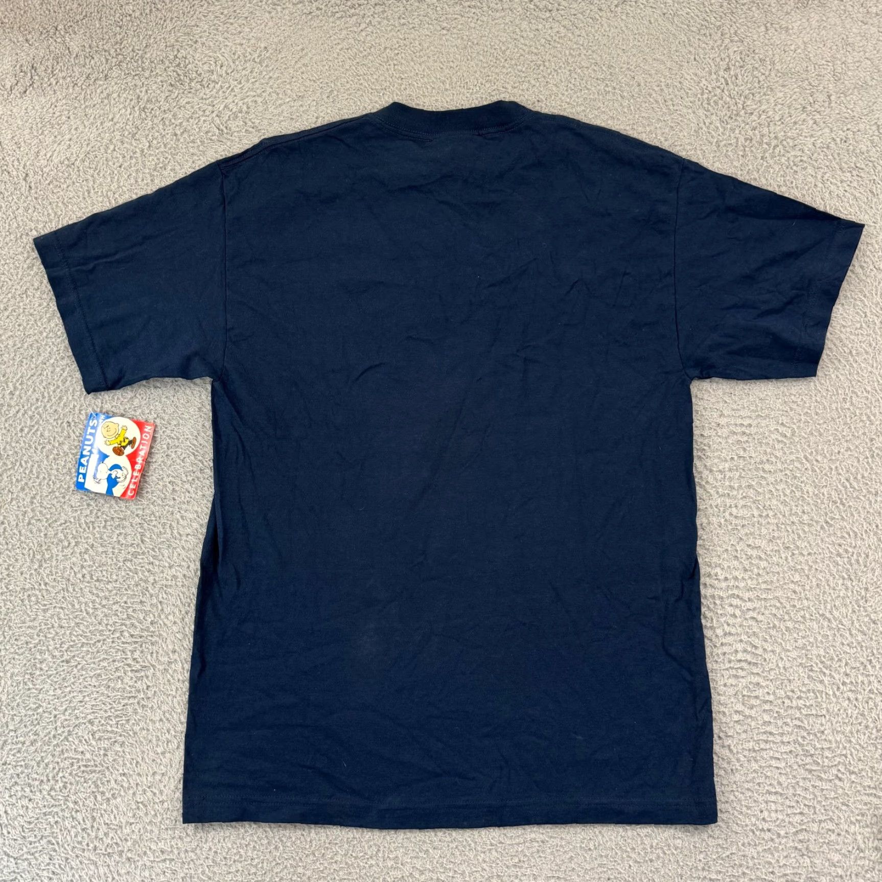 Peanuts VINTAGE Peanuts T-Shirt Shirt Short Sleeve 90s Christmas 1990s Blue Cotton Adult Large Mens Mens Size US L / EU 52-54 / 3 - 2 Thumbnail