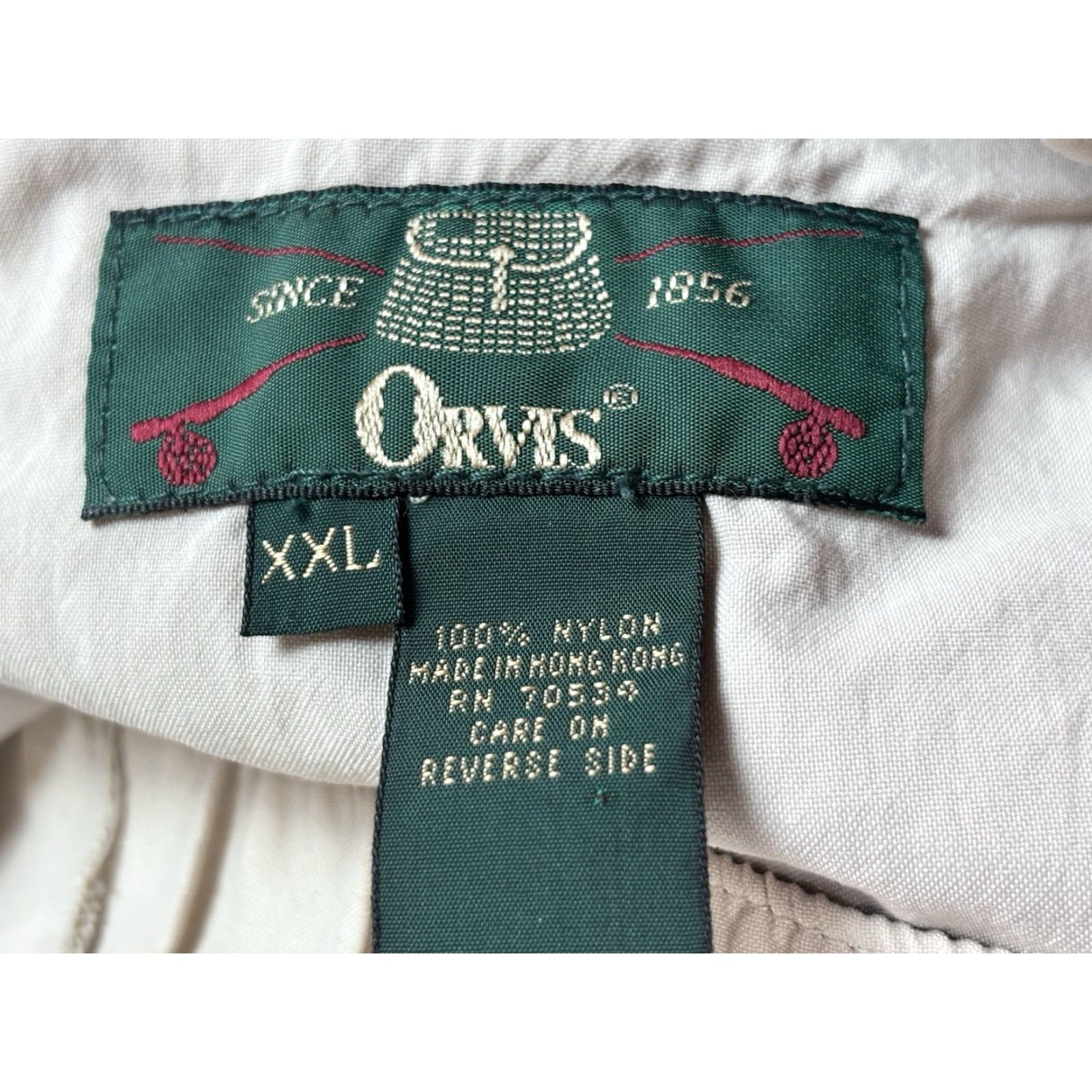 Orvis VINTAGE Orvis Cargo Shorts Belted Nylon Beiges Mens 2XL Adult Regular 38x5.5 Outdoor Fishing 90s Mens Size US 39 - 4 Thumbnail