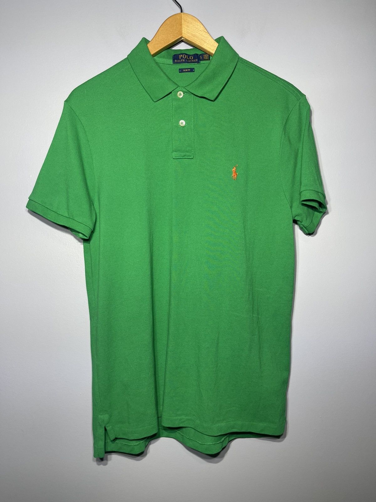 Polo Ralph Lauren Polo Ralph Lauren Men Slim Fit Forest Green Polo Sz L Shirt Size US L / EU 52-54 / 3 - 2 Thumbnail