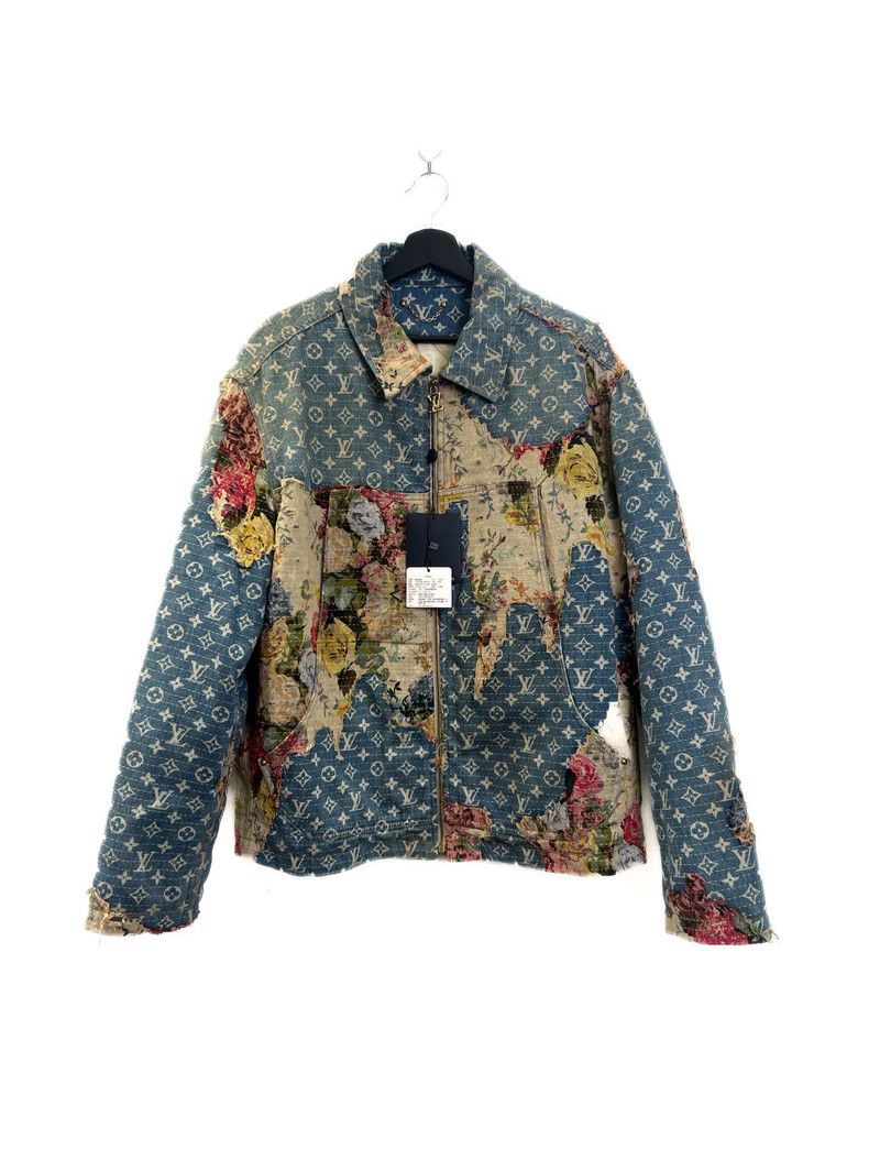 Louis Vuitton Louis Vuitton Do Old Destruction Floral Denim Cotton Jacket Size US M / EU 48-50 / 2 - 2 Thumbnail