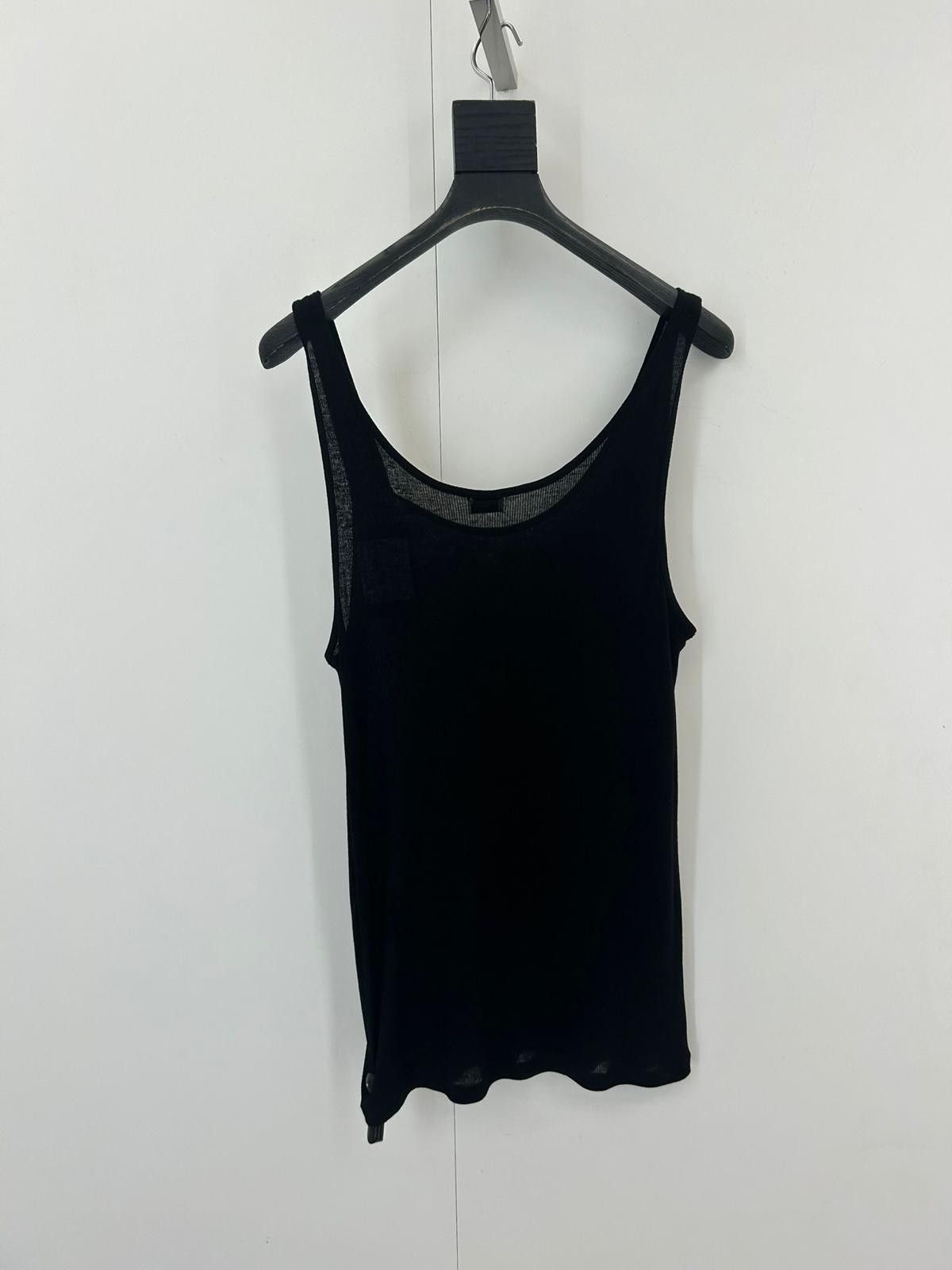 Saint Laurent Paris Same-sheer tank top in light weight wool jersey Size XS / US 0-2 / IT 36-38 - 1 Thumbnail