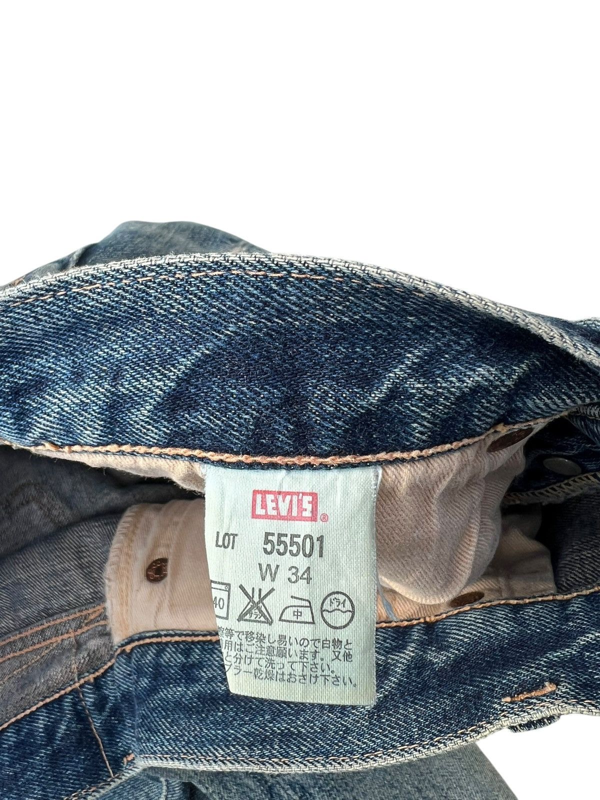 Levi's Vintage Clothing VTG 2002 Levi’s LVC Distress Denim Selvedge Jeans Trashed Size US 32 / EU 48 - 24 Thumbnail
