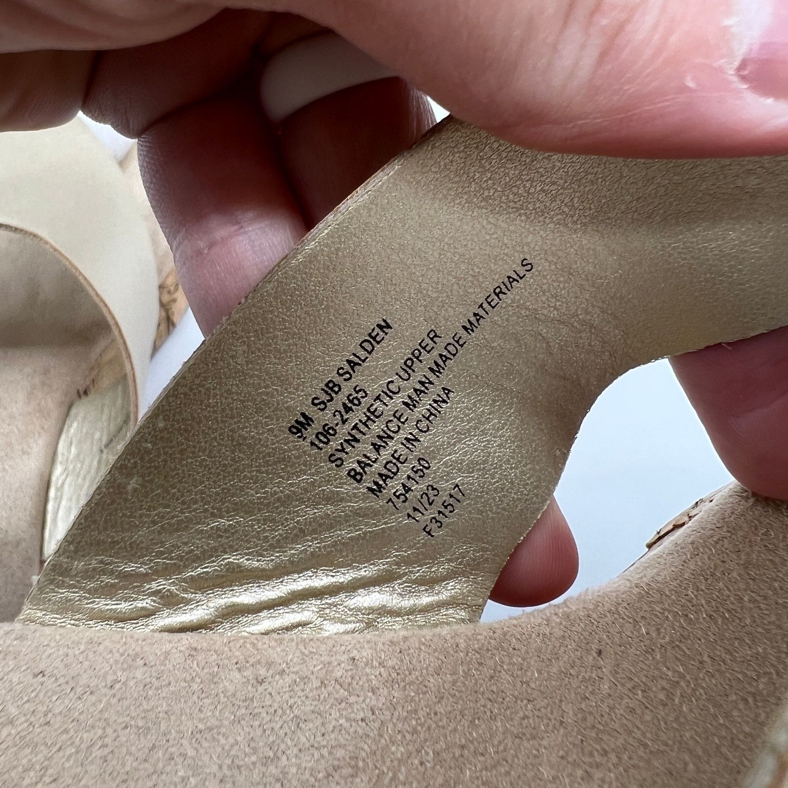 Other St. John's Bay Salden Women's Sandals Gold Size US 9 / IT 39 - 6 Thumbnail