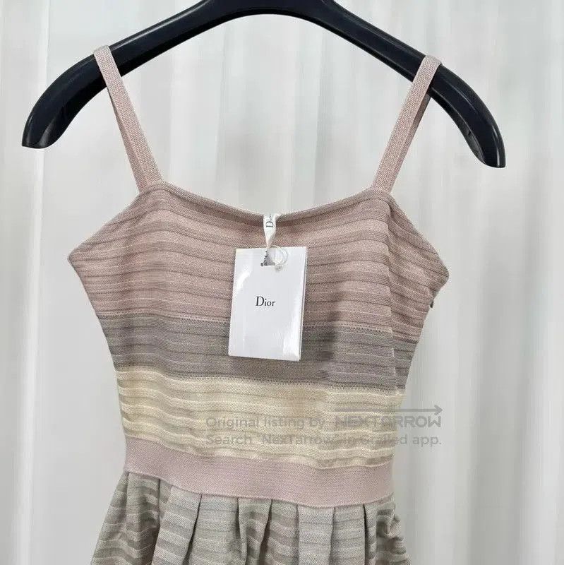 Dior Dior Pleated Silk Sleeveless Dress for Summer . Size S / US 4 / IT 40 - 3 Thumbnail